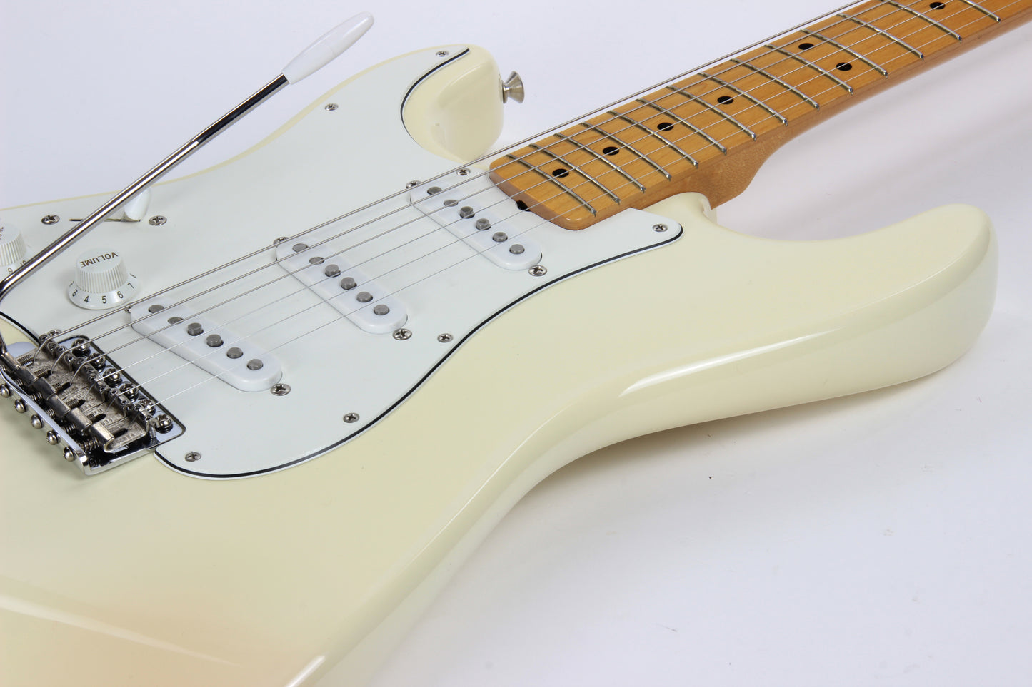1997 Fender USA Jimi Hendrix Tribute '68 Stratocaster Artist Strat Olympic White American - Reverse, Maple CAP!