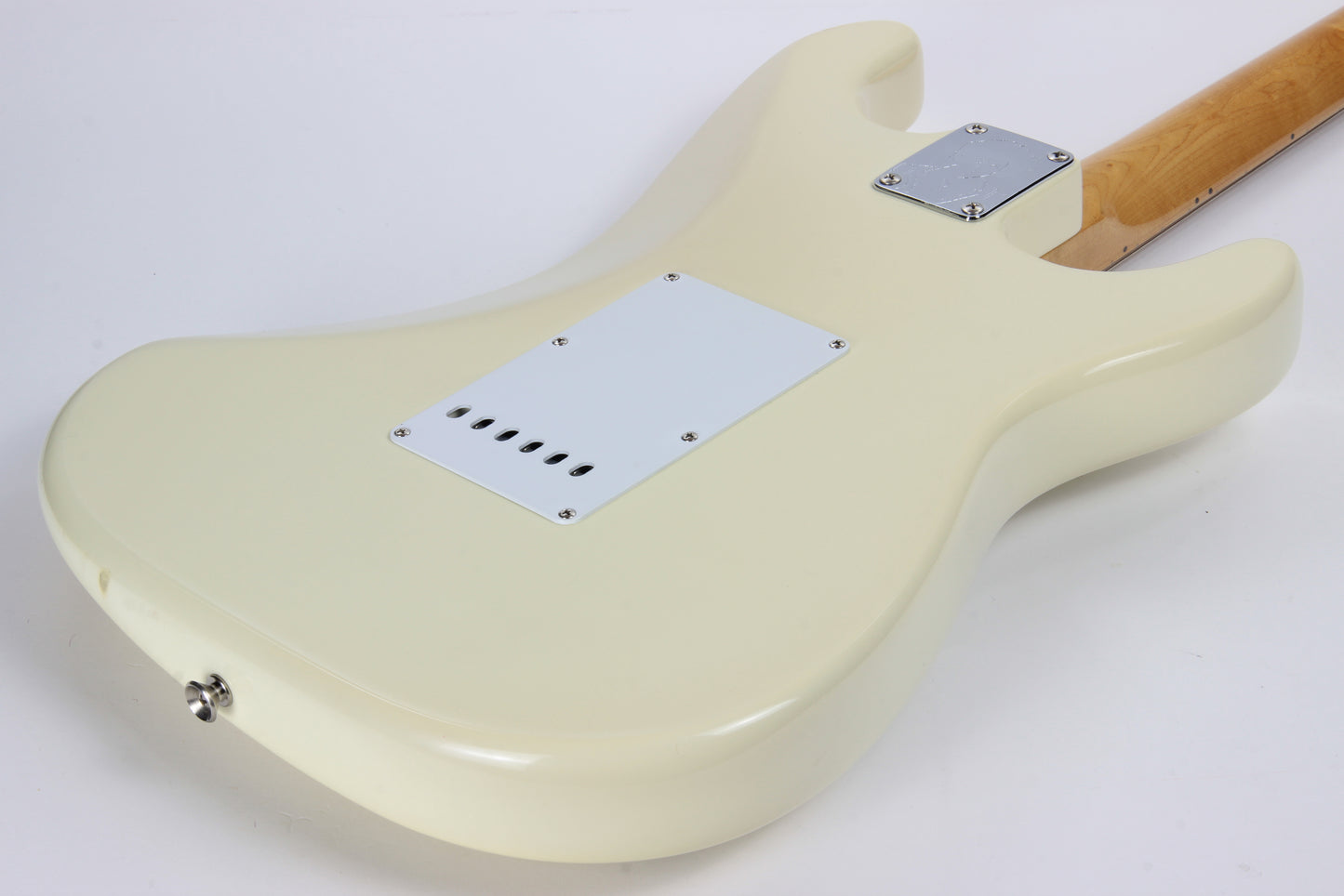 1997 Fender USA Jimi Hendrix Tribute '68 Stratocaster Artist Strat Olympic White American - Reverse, Maple CAP!