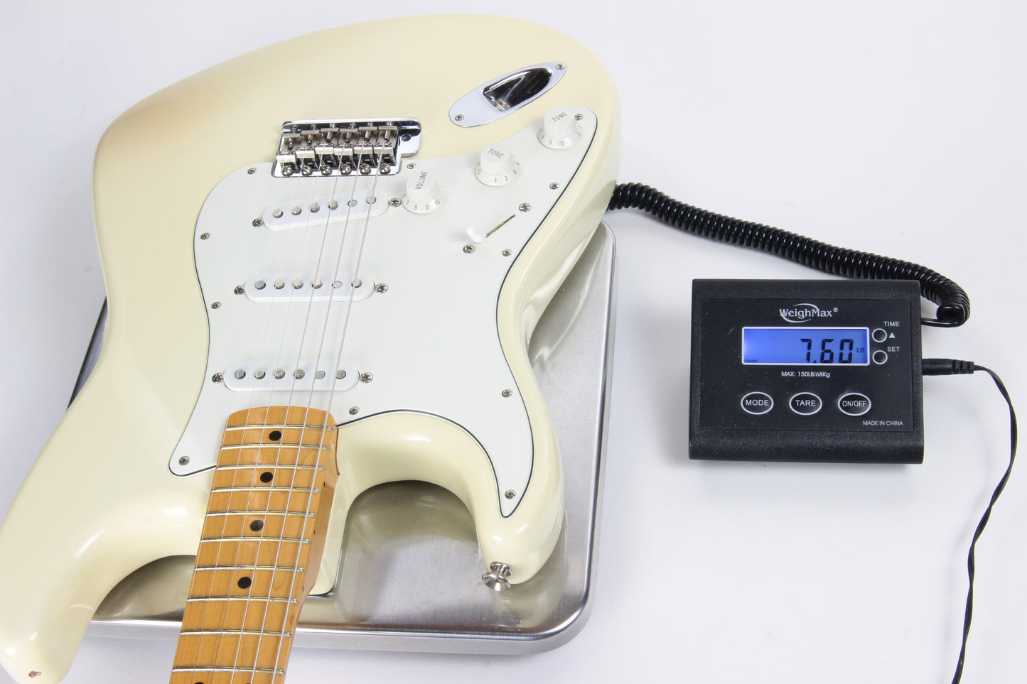 1997 Fender USA Jimi Hendrix Tribute '68 Stratocaster Artist Strat Olympic White American - Reverse, Maple CAP!
