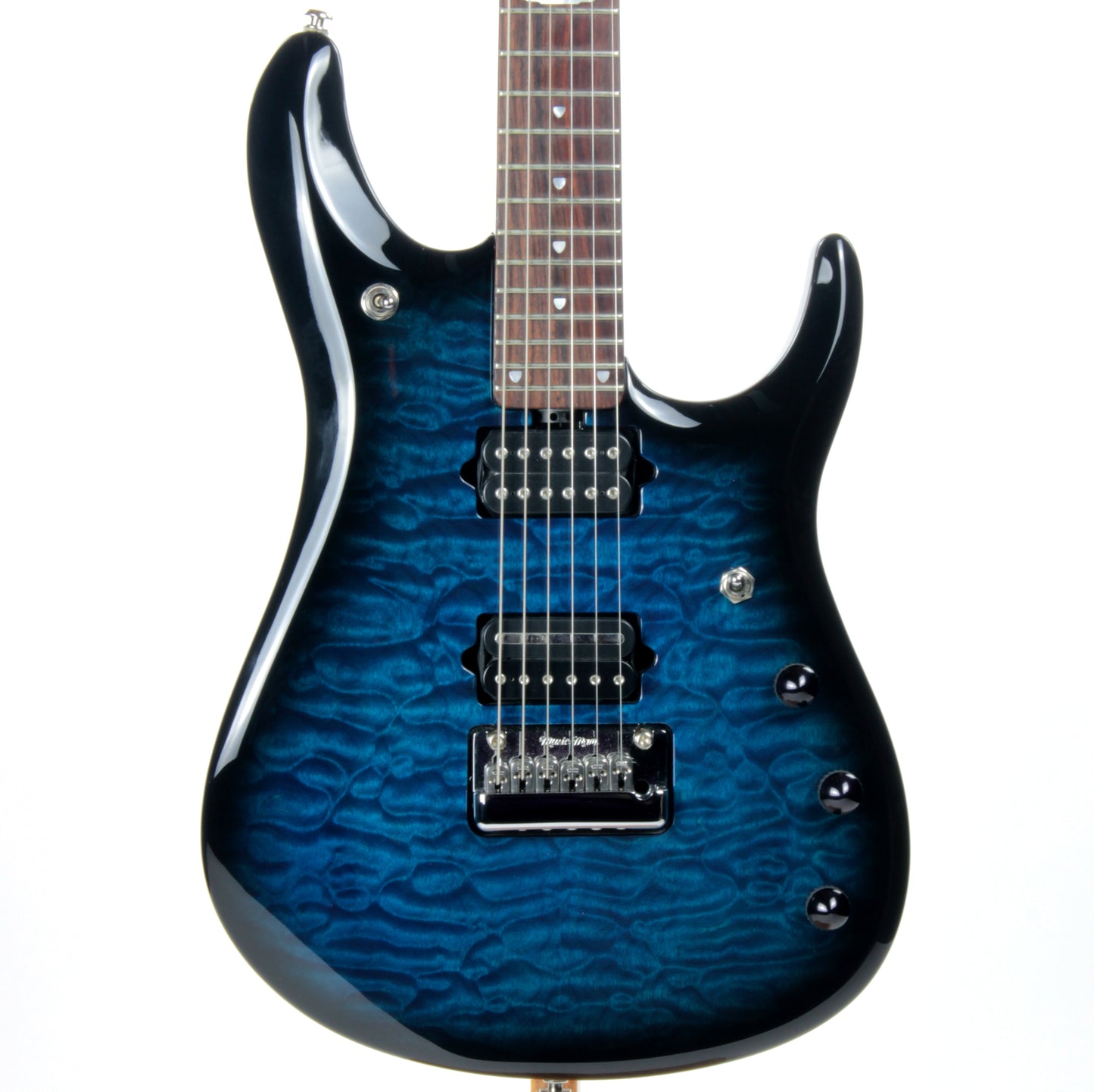 2011 Music Man BFR John Petrucci JP6 Ernie Ball Family Reserve QUILT Bahama Blue Burst Piezo