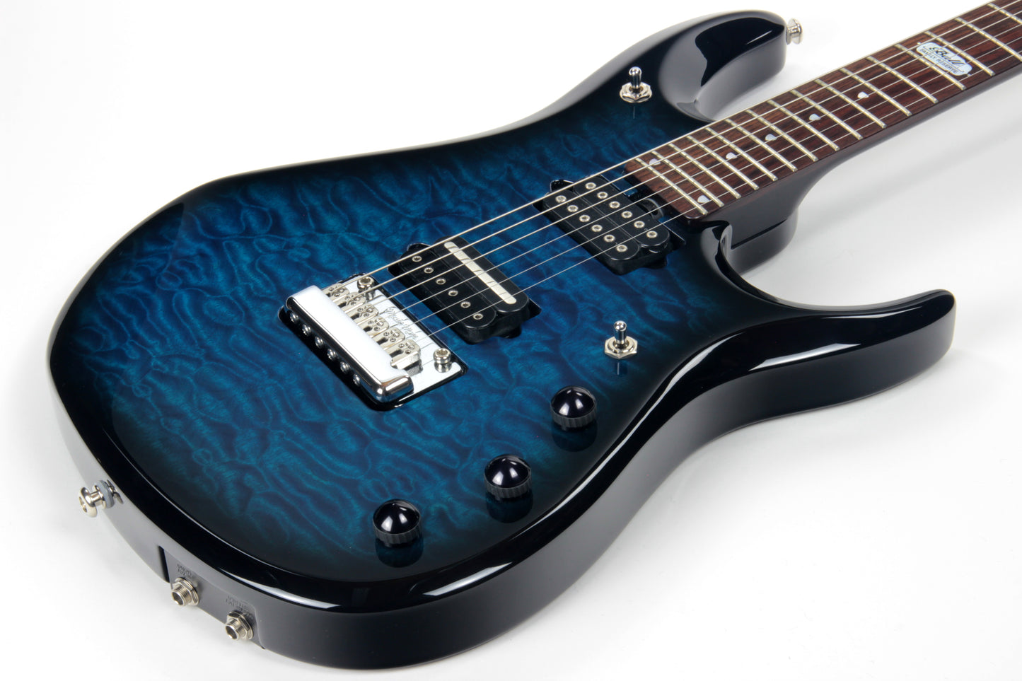 2011 Music Man BFR John Petrucci JP6 Ernie Ball Family Reserve QUILT Bahama Blue Burst Piezo