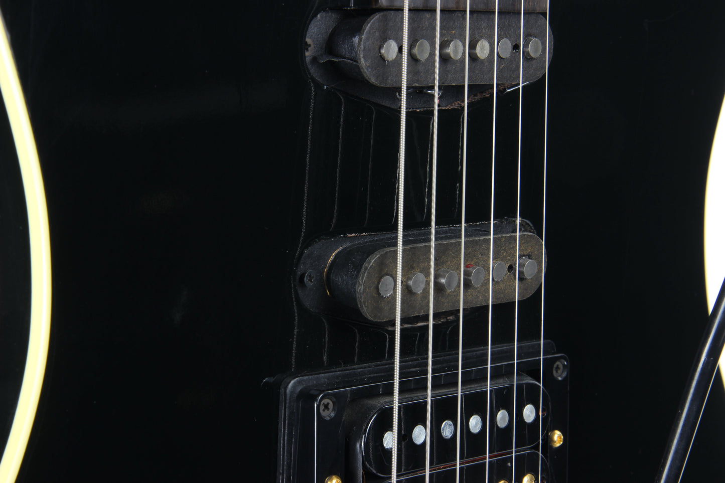 RARE 1987 Gibson U2 Floyd Rose Flying V Raised Logo US-1 - Black Neck-Through Super Strat