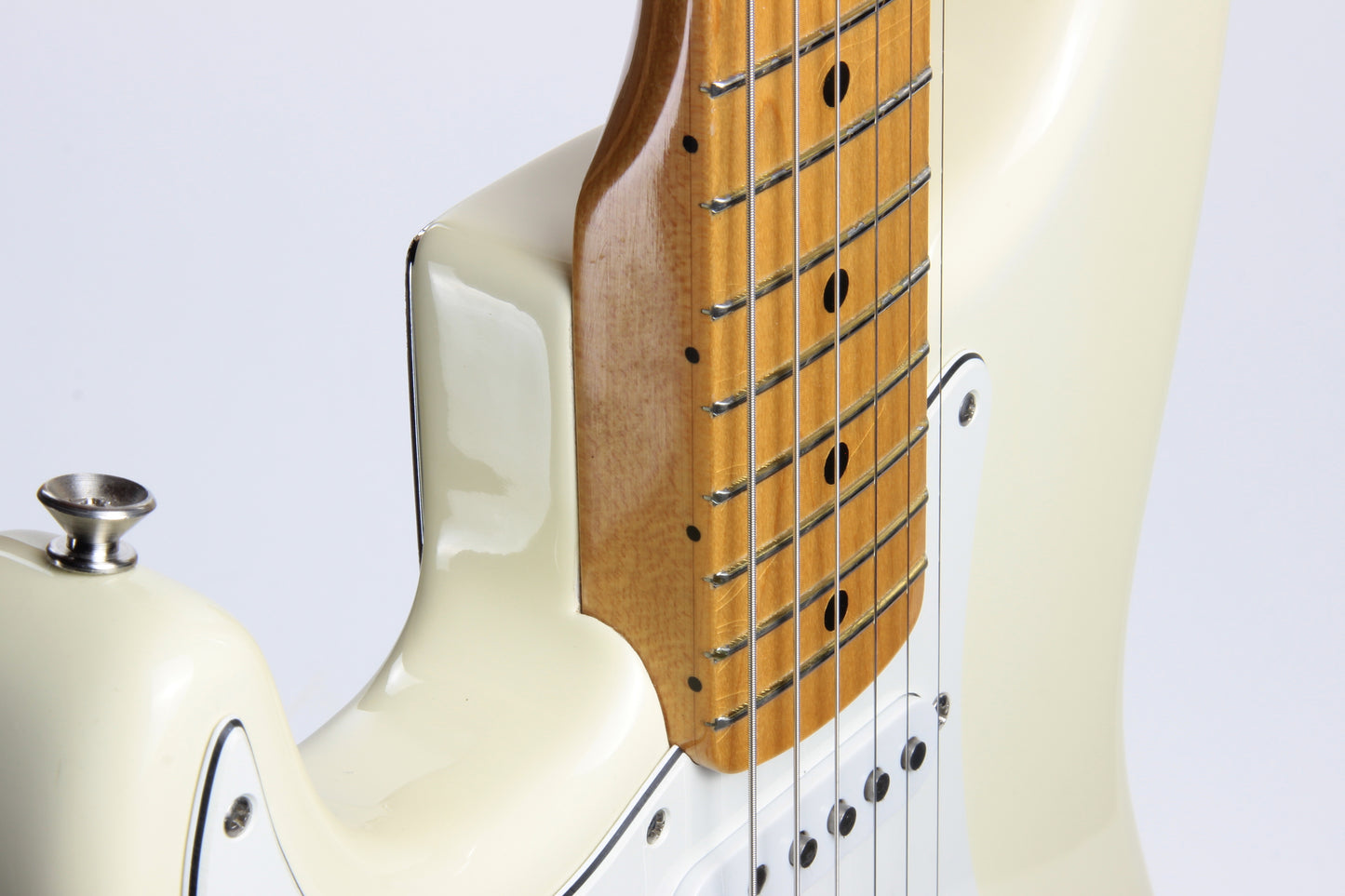 1997 Fender USA Jimi Hendrix Tribute '68 Stratocaster Artist Strat Olympic White American - Reverse, Maple CAP!