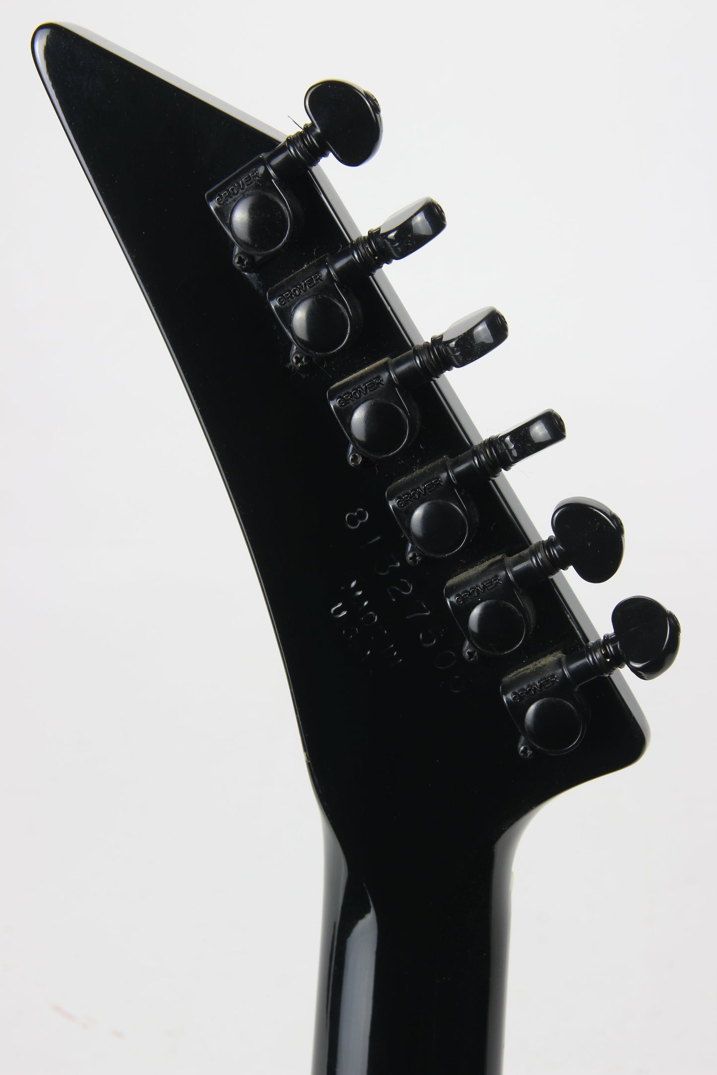 RARE 1987 Gibson U2 Floyd Rose Flying V Raised Logo US-1 - Black Neck-Through Super Strat