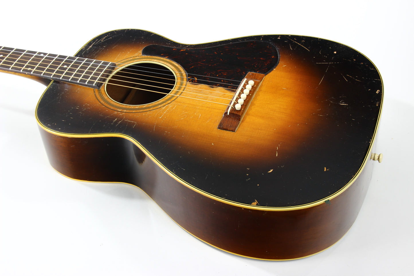 1934 Bacon & Day Senorita Flat Top Acoustic -- Sunburst, RARE 1930's Guitar, w Original Case! martin, gibson alternative