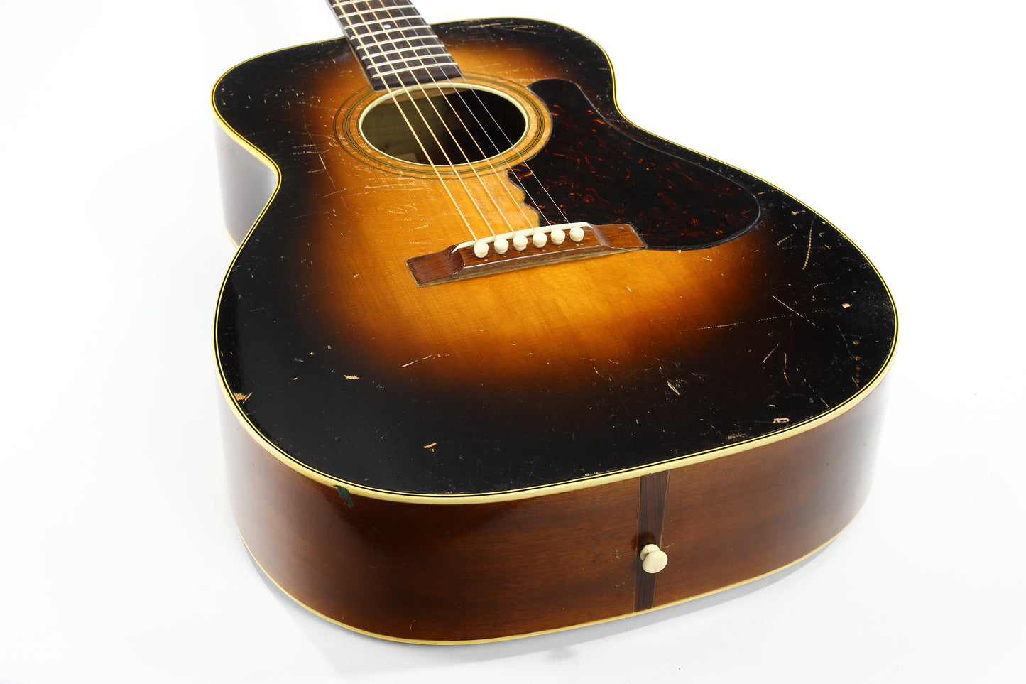 1934 Bacon & Day Senorita Flat Top Acoustic -- Sunburst, RARE 1930's Guitar, w Original Case! martin, gibson alternative