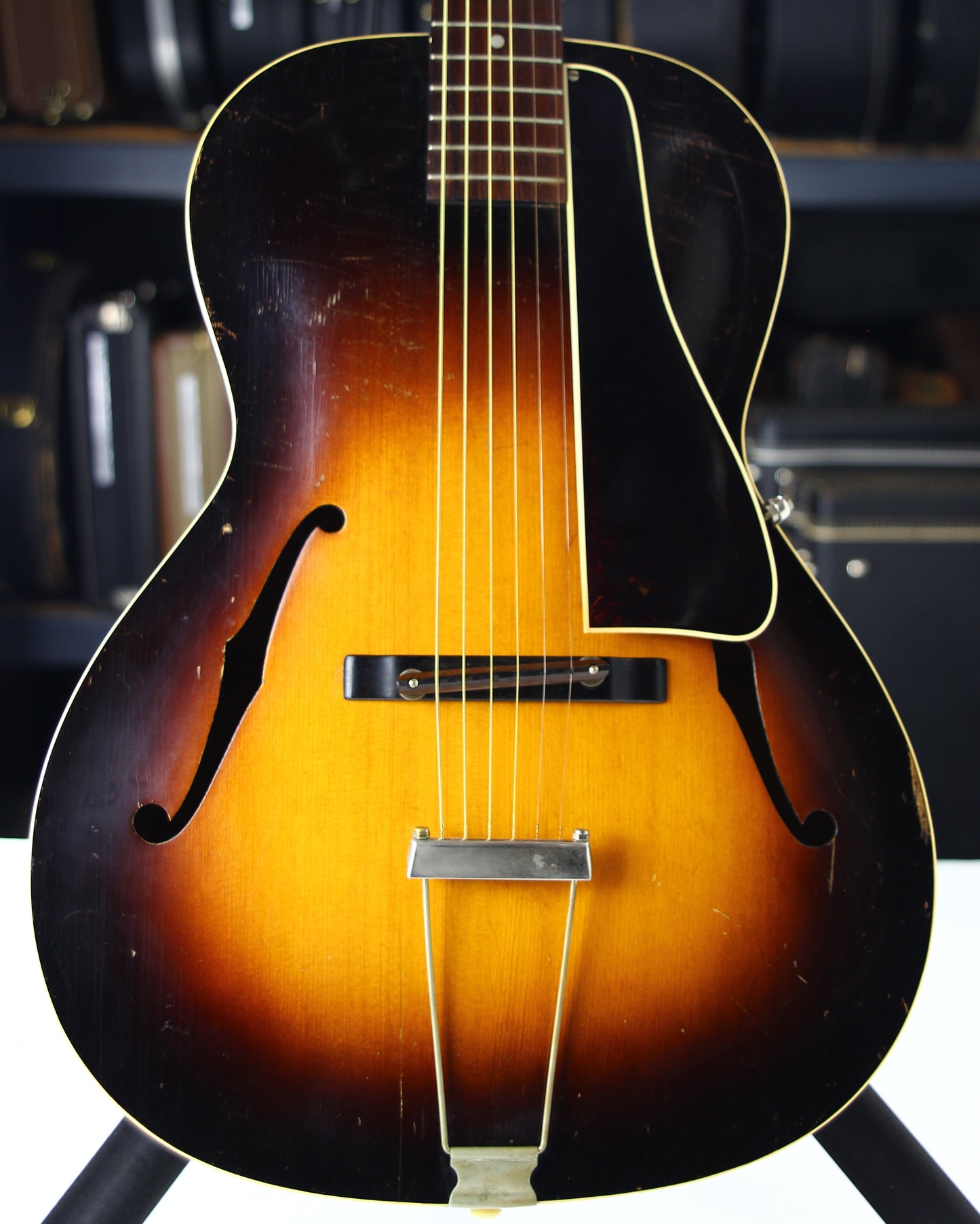 1937 Gibson L-37 Sunburst Maple Flatback - Pearl Logo, Bound Pickguard!