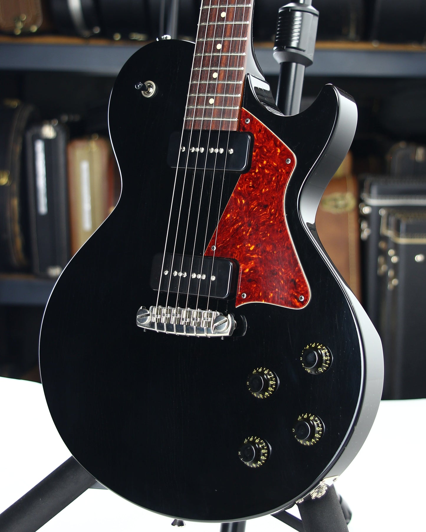 2022 Collings AGED 290 SC Single Cut - Throbak 52/54 P90's, Jet Black, Honduran Mahogany, LP Special