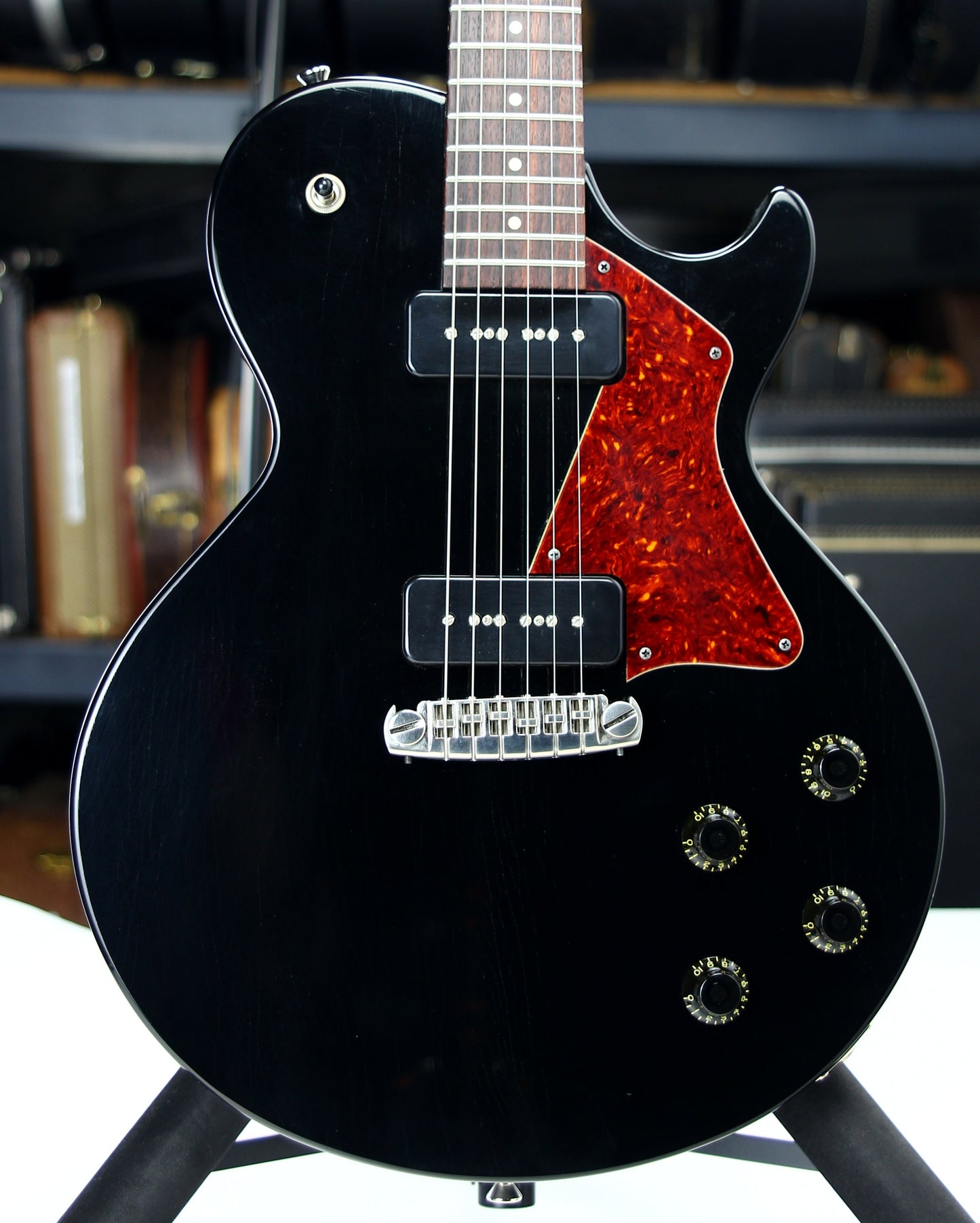 2022 Collings AGED 290 SC Single Cut - Throbak 52/54 P90's, Jet Black, Honduran Mahogany, LP Special