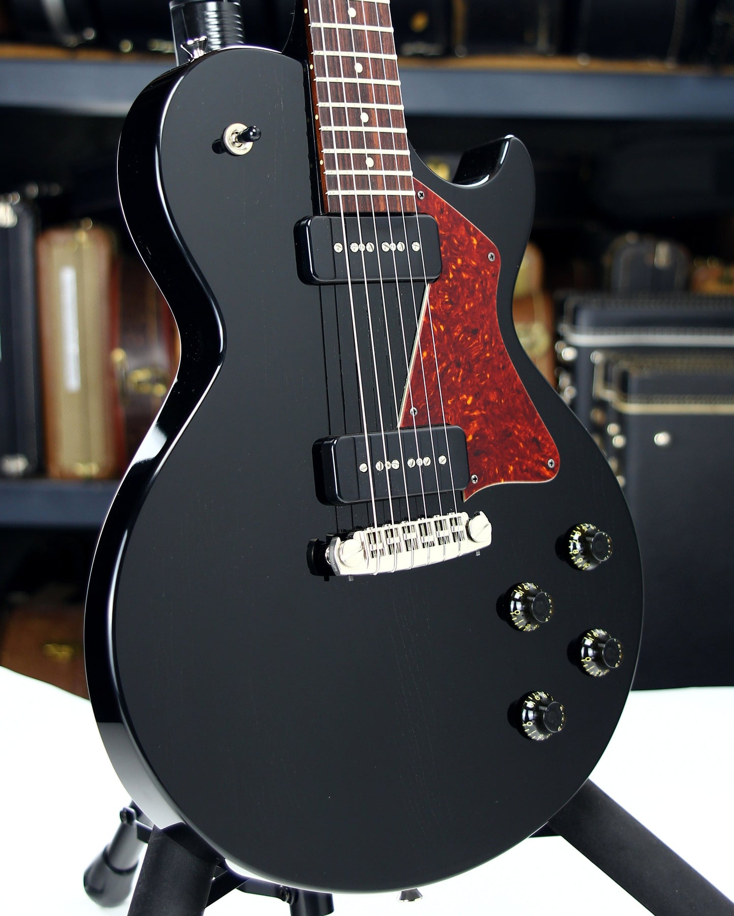 2022 Collings AGED 290 SC Single Cut - Throbak 52/54 P90's, Jet Black, Honduran Mahogany, LP Special