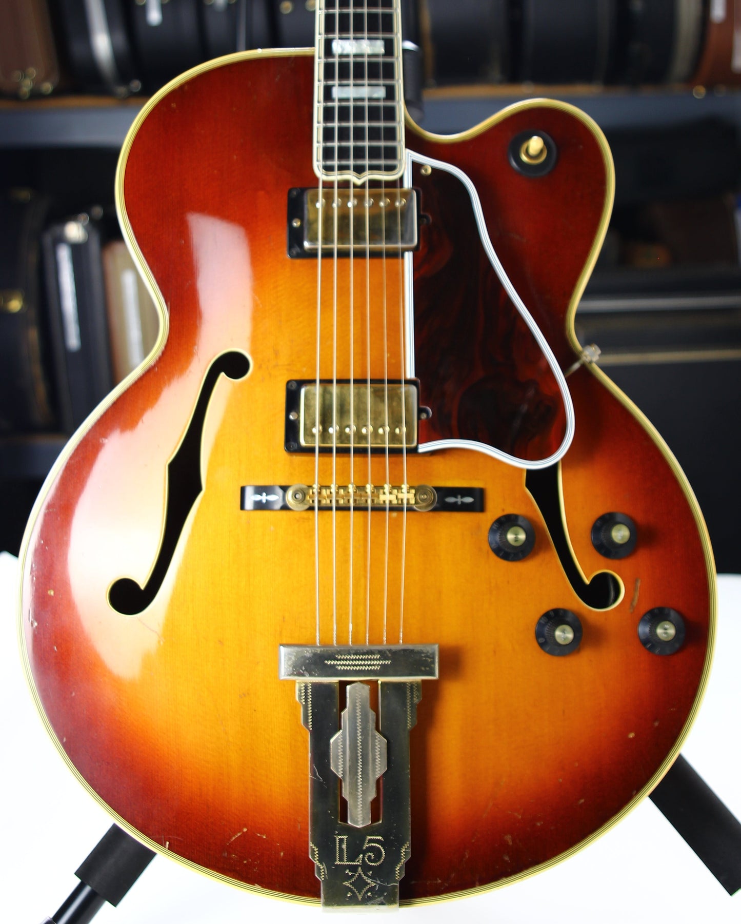 1973 Gibson L-5 CES Archtop Electric Jazz L5 Guitar - Vintage Sunburst, 1-11/16" Nut Width