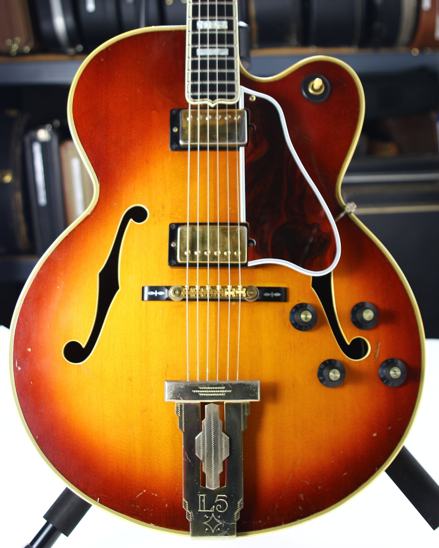 1973 Gibson L-5 CES Archtop Electric Jazz L5 Guitar - Vintage Sunburst, 1-11/16" Nut Width