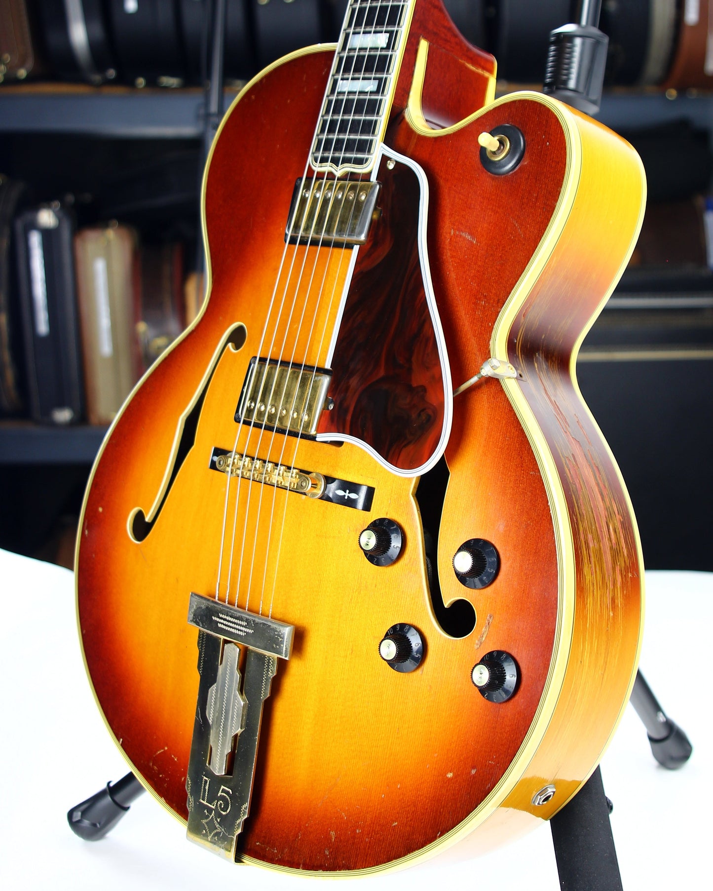 1973 Gibson L-5 CES Archtop Electric Jazz L5 Guitar - Vintage Sunburst, 1-11/16" Nut Width