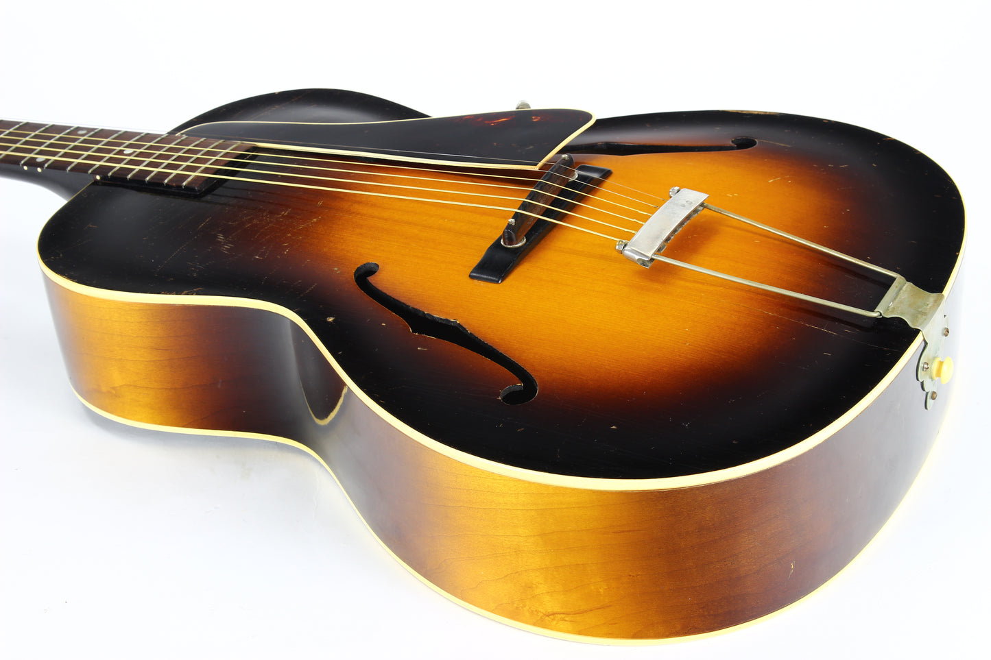 1937 Gibson L-37 Sunburst Maple Flatback - Pearl Logo, Bound Pickguard!