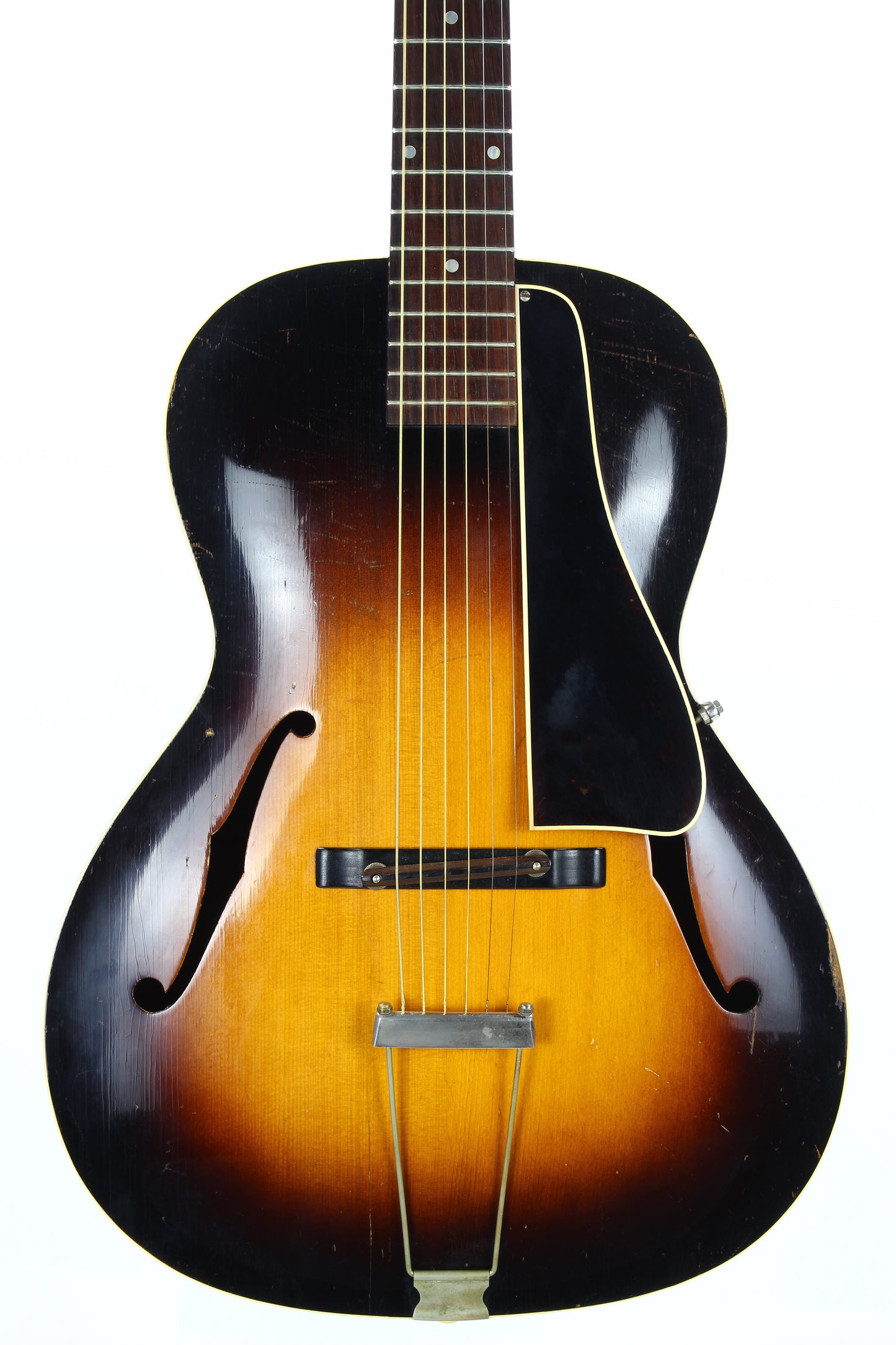 1937 Gibson L-37 Sunburst Maple Flatback - Pearl Logo, Bound Pickguard!