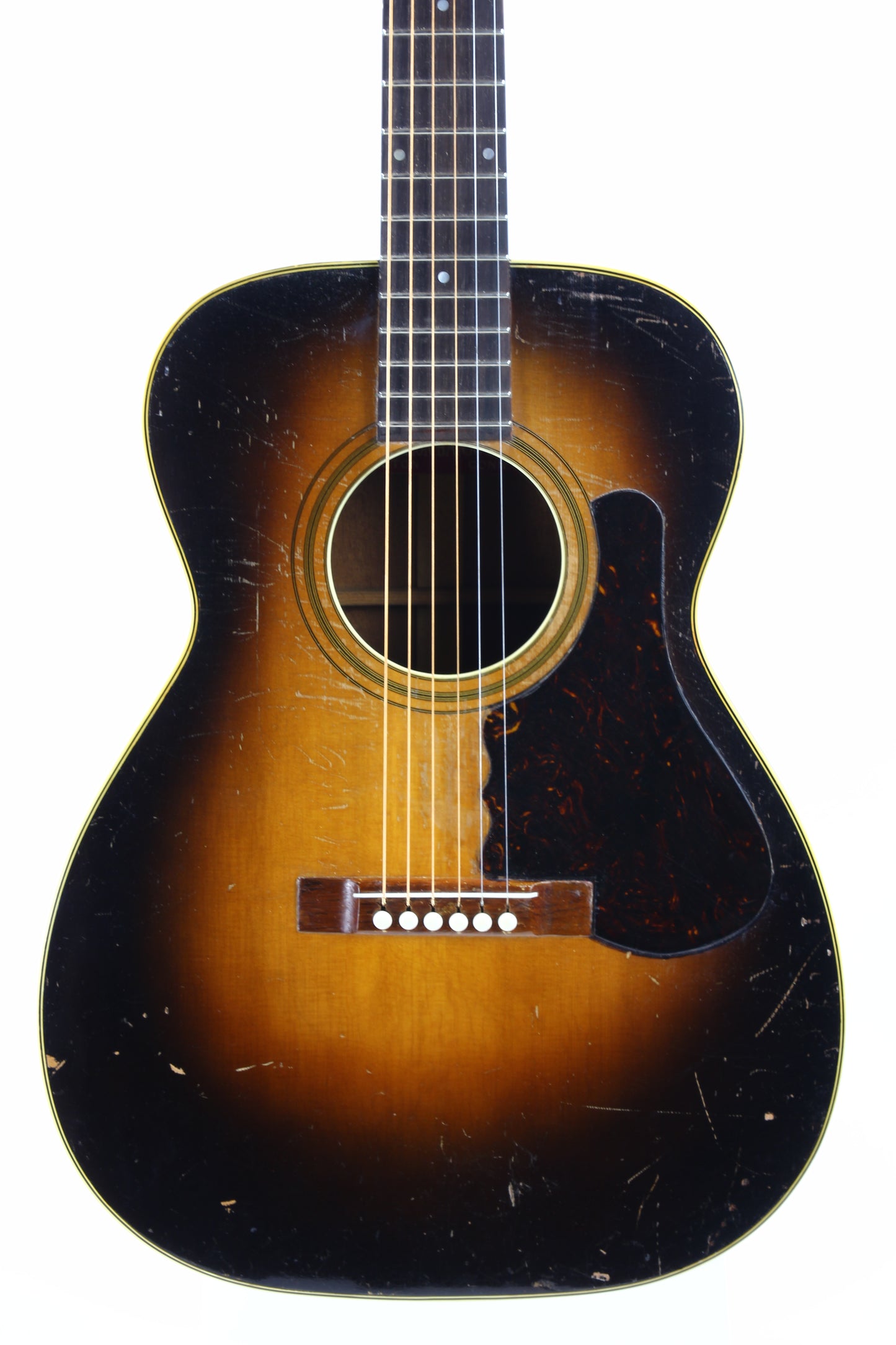 1934 Bacon & Day Senorita Flat Top Acoustic -- Sunburst, RARE 1930's Guitar, w Original Case! martin, gibson alternative