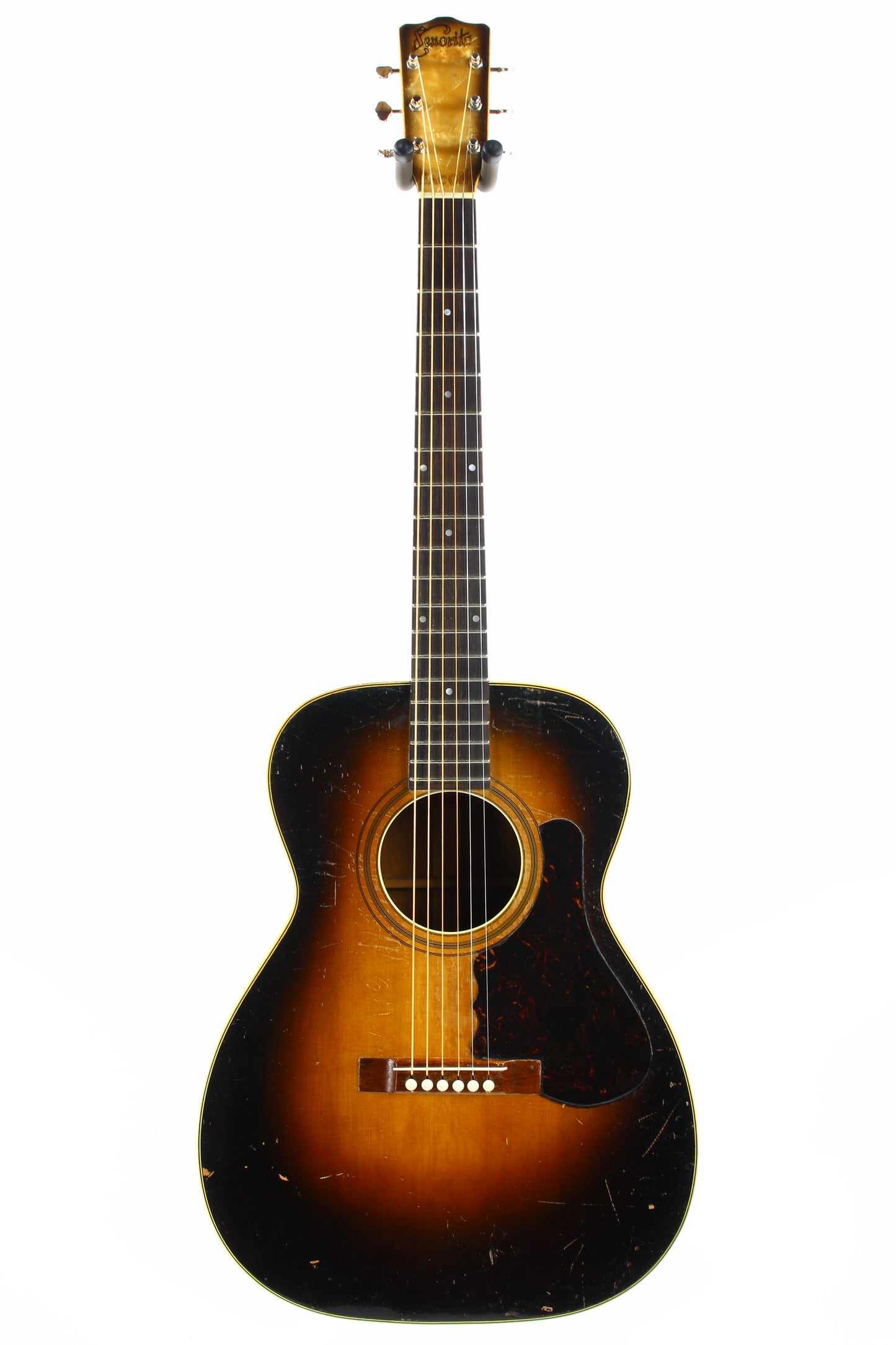 1934 Bacon & Day Senorita Flat Top Acoustic -- Sunburst, RARE 1930's Guitar, w Original Case! martin, gibson alternative