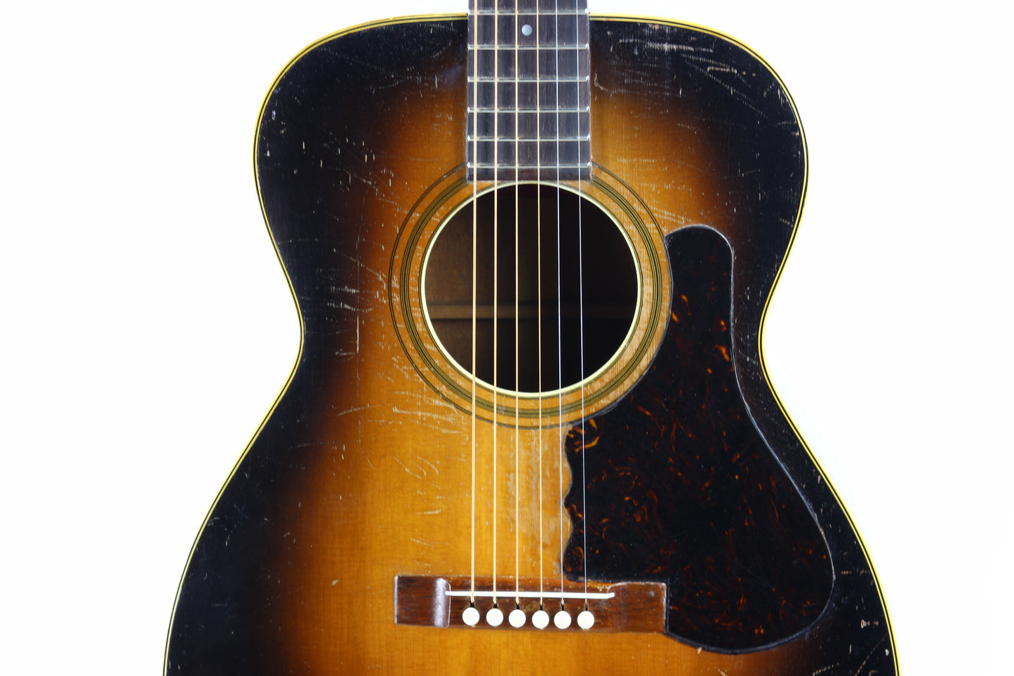 1934 Bacon & Day Senorita Flat Top Acoustic -- Sunburst, RARE 1930's Guitar, w Original Case! martin, gibson alternative
