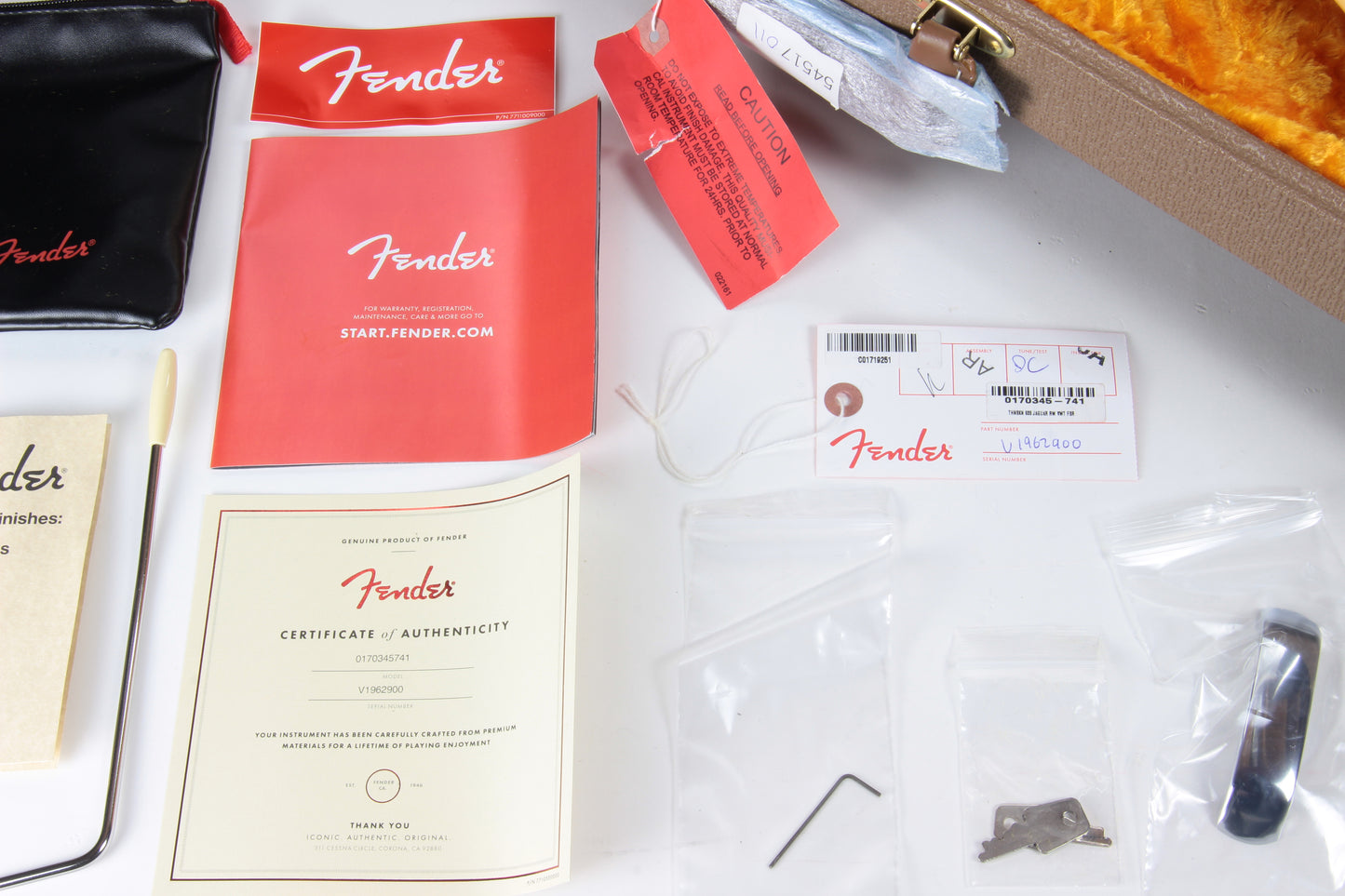 Fender 1965 American Vintage Thin Skin Jaguar Reissue - White, Matching Headstock, Bound, Lacquer, AVRI