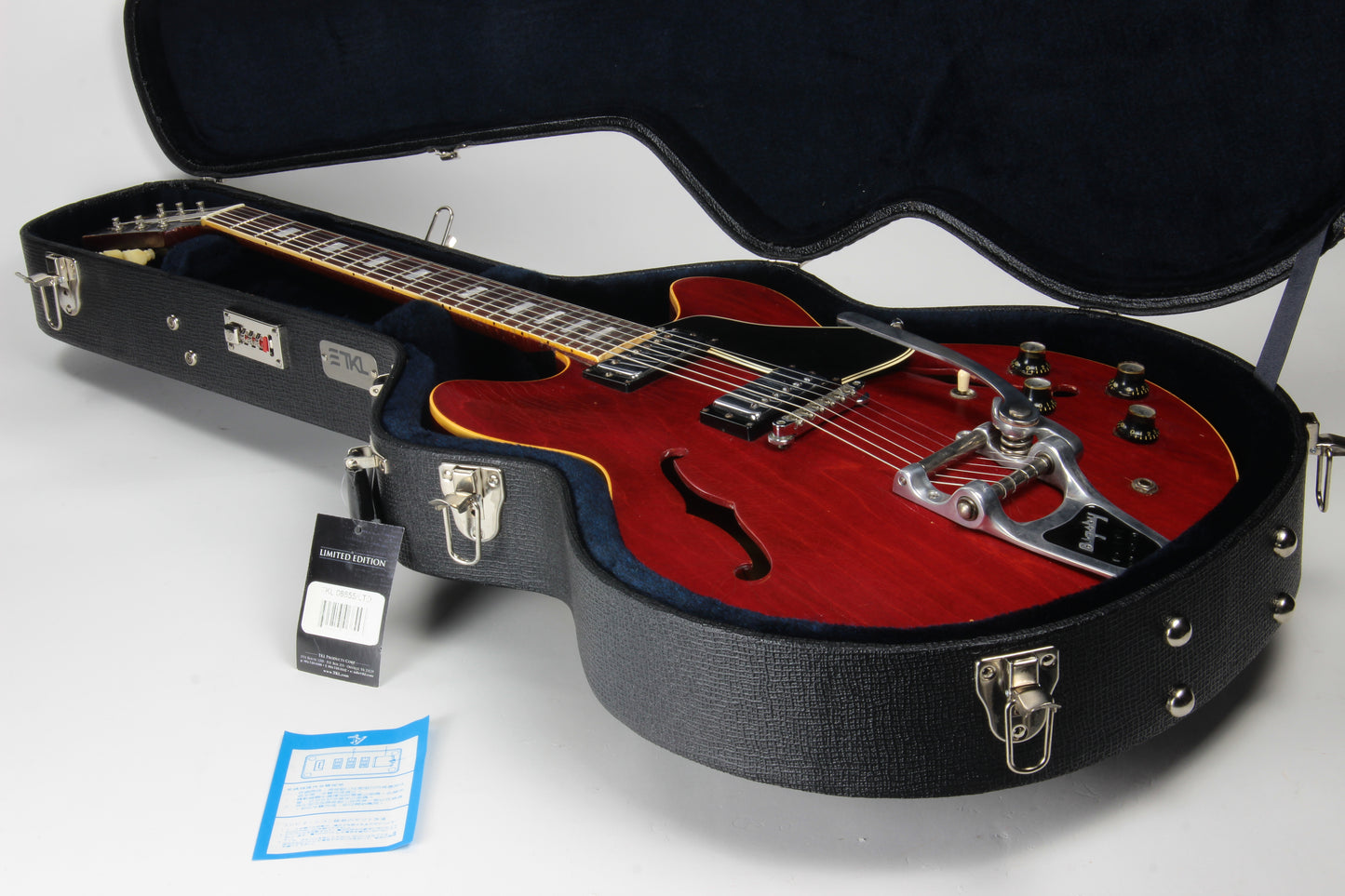 1966 Gibson ES-335 TDC Bigsby Cherry Red - Vintage Player-Grade 1960's Semi-Hollow Body