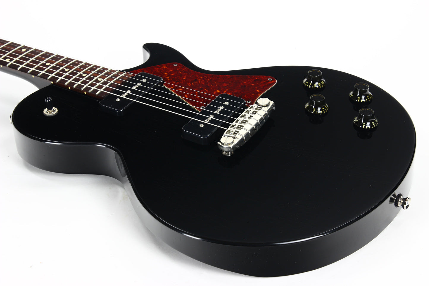 2022 Collings AGED 290 SC Single Cut - Throbak 52/54 P90's, Jet Black, Honduran Mahogany, LP Special