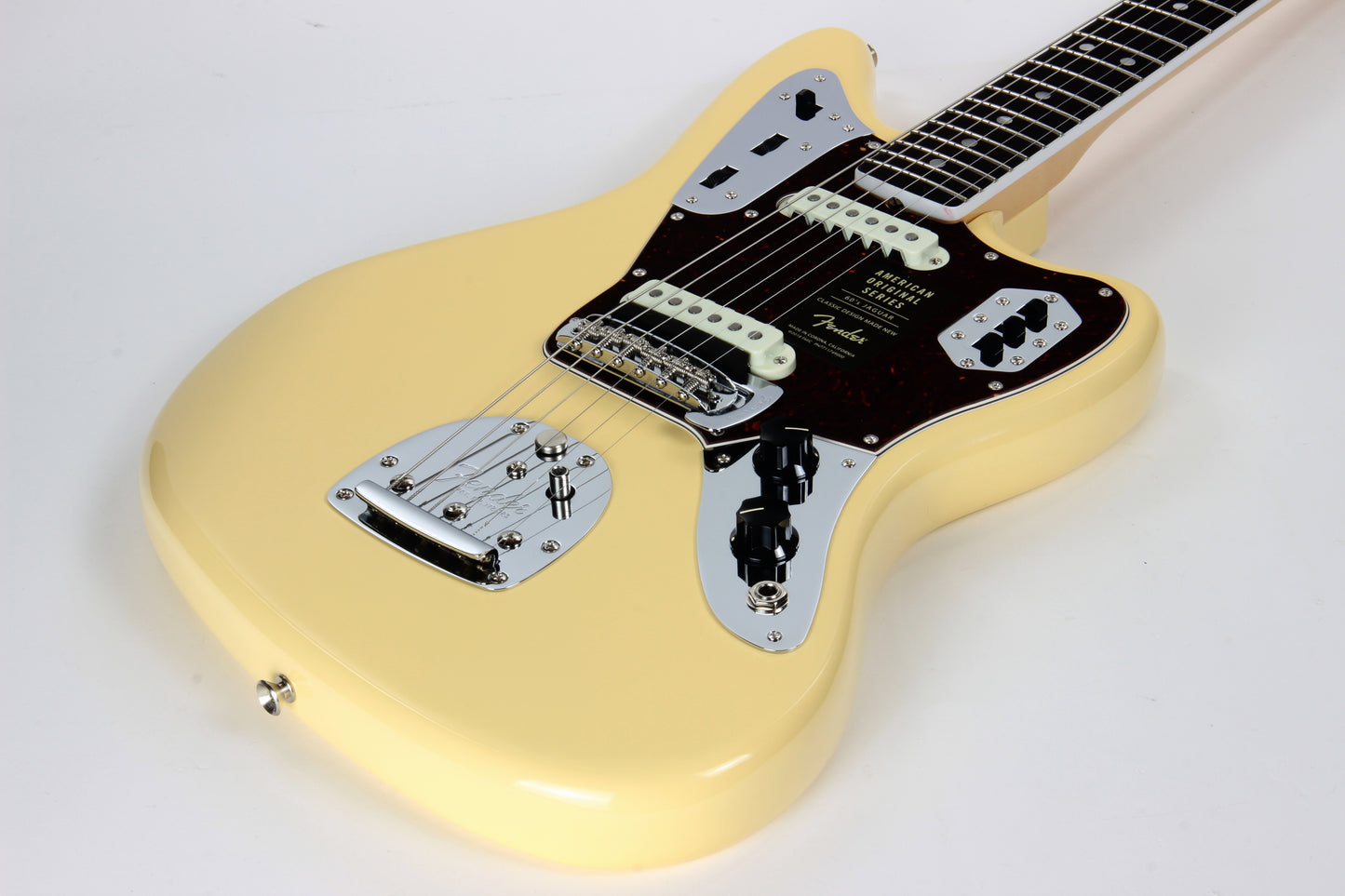 Fender 1965 American Vintage Thin Skin Jaguar Reissue - White, Matching Headstock, Bound, Lacquer, AVRI