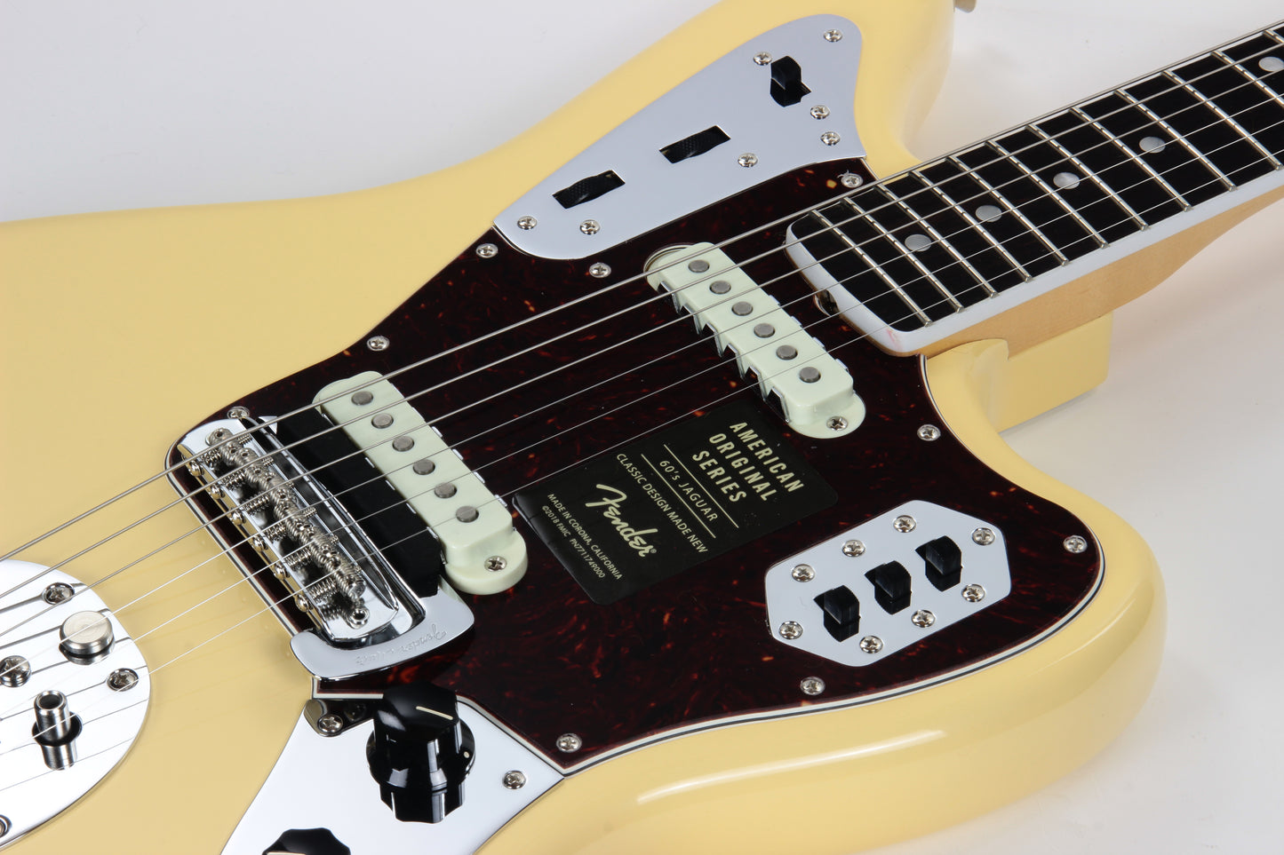 Fender 1965 American Vintage Thin Skin Jaguar Reissue - White, Matching Headstock, Bound, Lacquer, AVRI