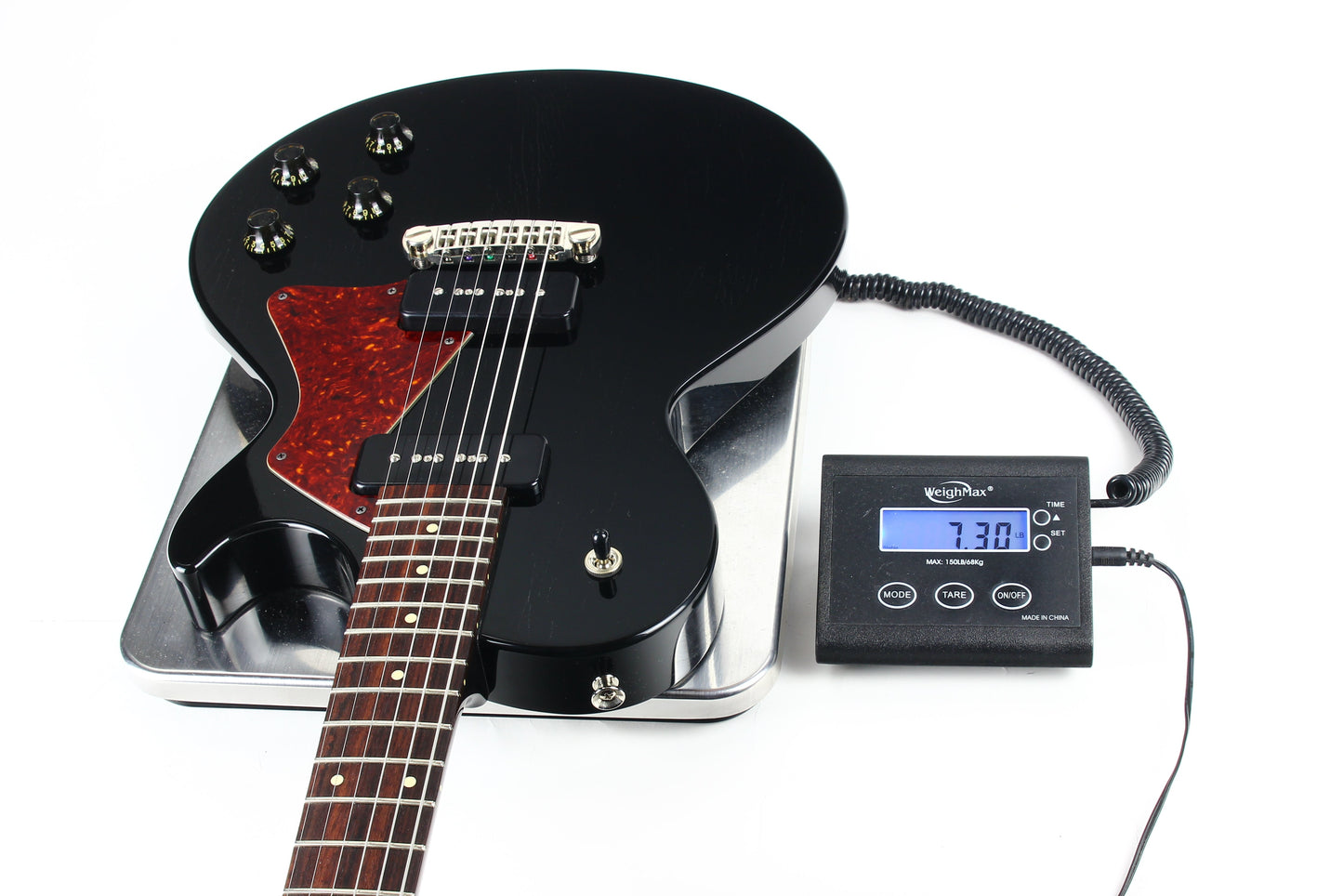 2022 Collings AGED 290 SC Single Cut - Throbak 52/54 P90's, Jet Black, Honduran Mahogany, LP Special