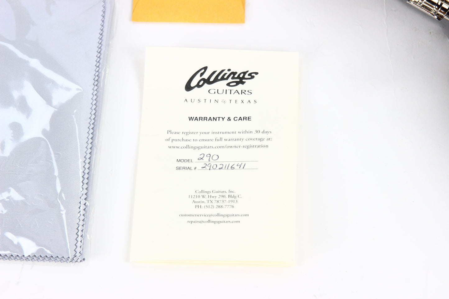 2022 Collings AGED 290 SC Single Cut - Throbak 52/54 P90's, Jet Black, Honduran Mahogany, LP Special