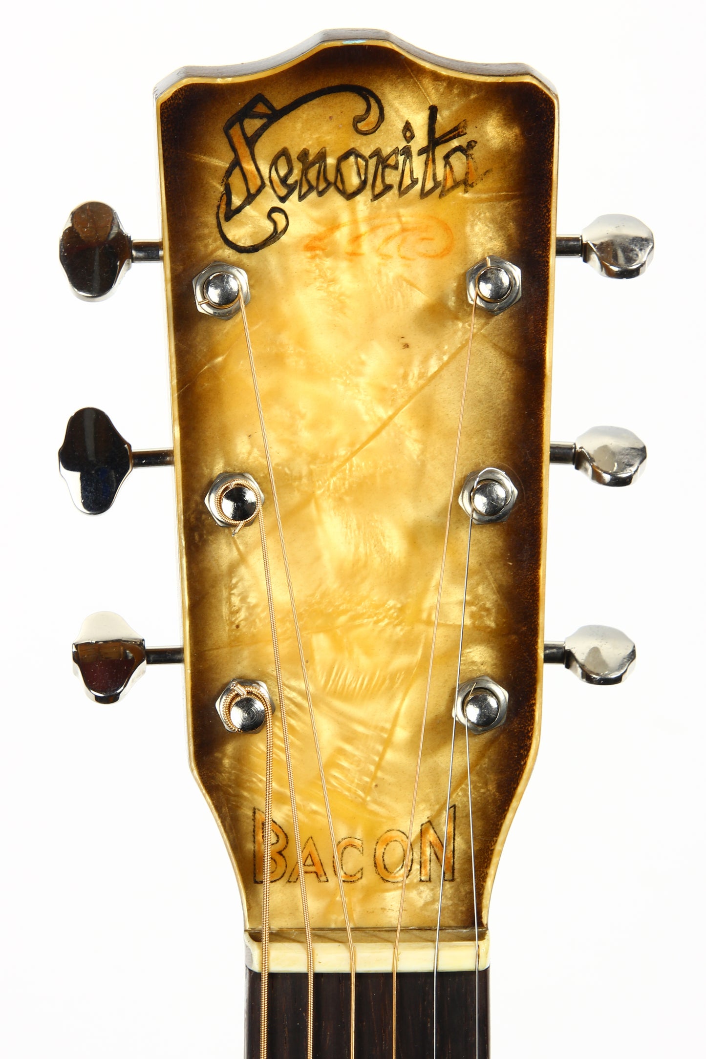 1934 Bacon & Day Senorita Flat Top Acoustic -- Sunburst, RARE 1930's Guitar, w Original Case! martin, gibson alternative