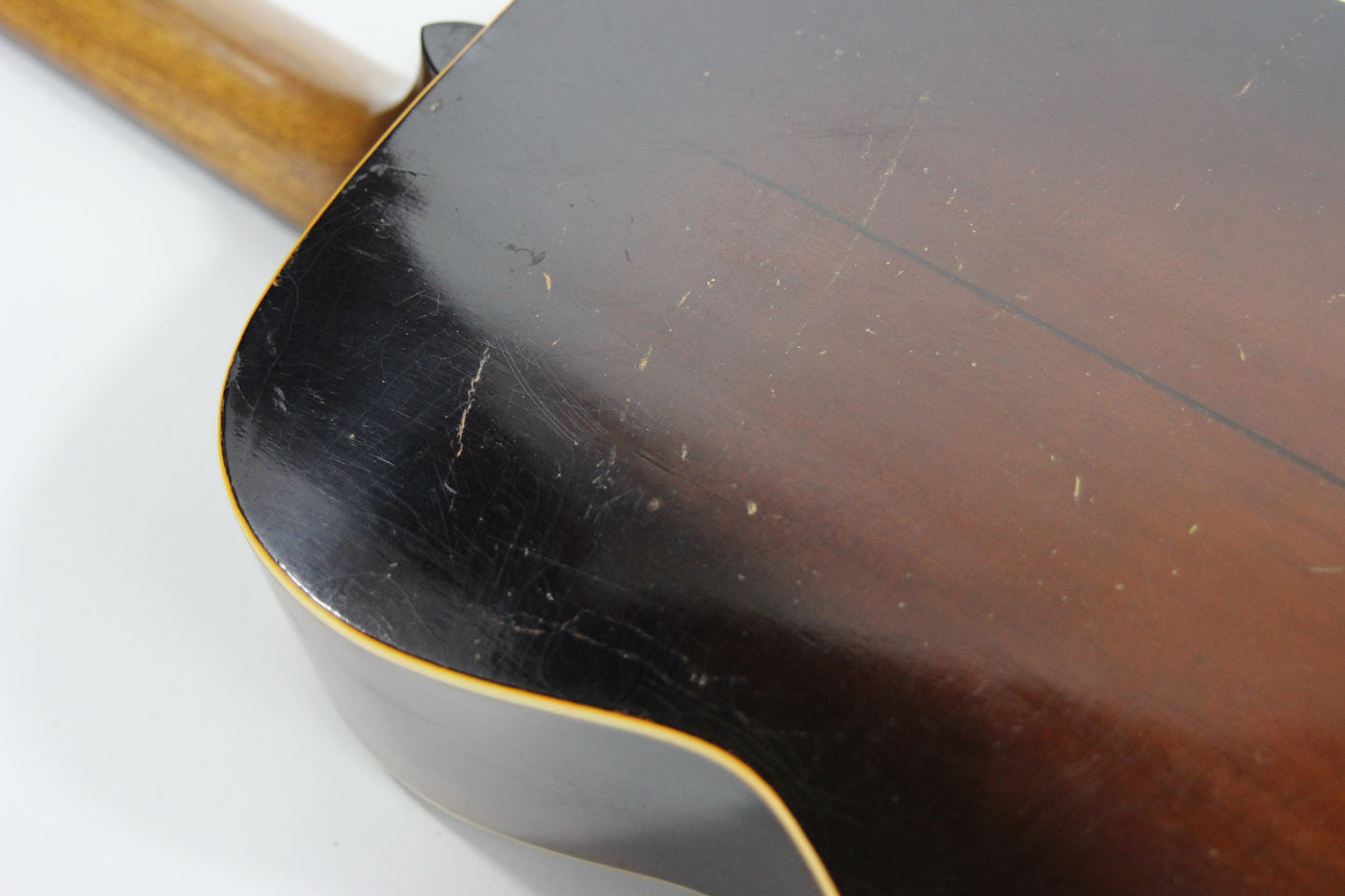 1934 Bacon & Day Senorita Flat Top Acoustic -- Sunburst, RARE 1930's Guitar, w Original Case! martin, gibson alternative