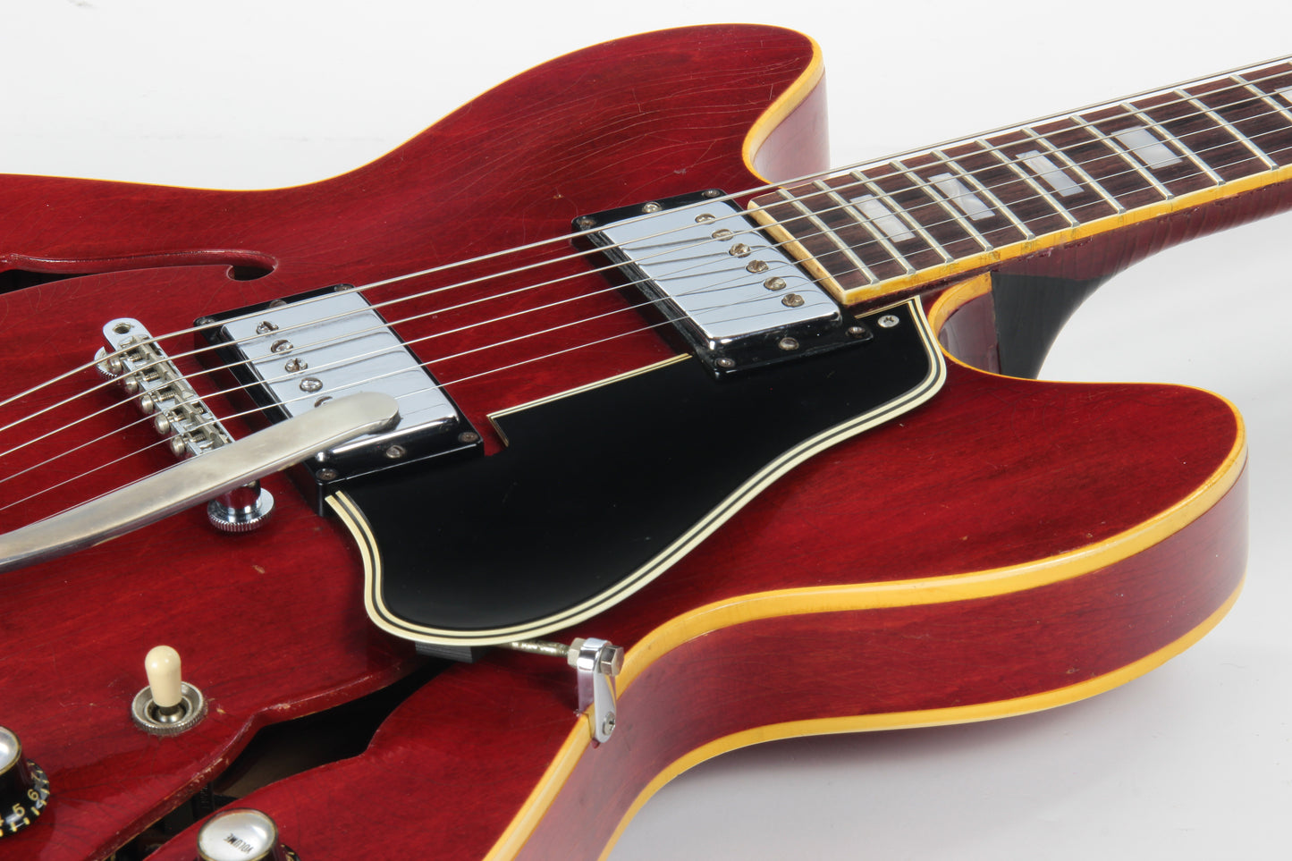 1966 Gibson ES-335 TDC Bigsby Cherry Red - Vintage Player-Grade 1960's Semi-Hollow Body