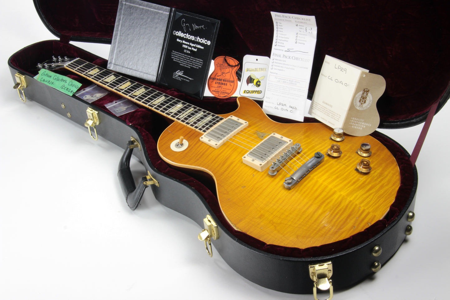1959 Gibson GARY MOORE Les Paul Collectors Choice CC #1 MURPHY AGED SIGNED Melvyn Franks CC1 A Reissue