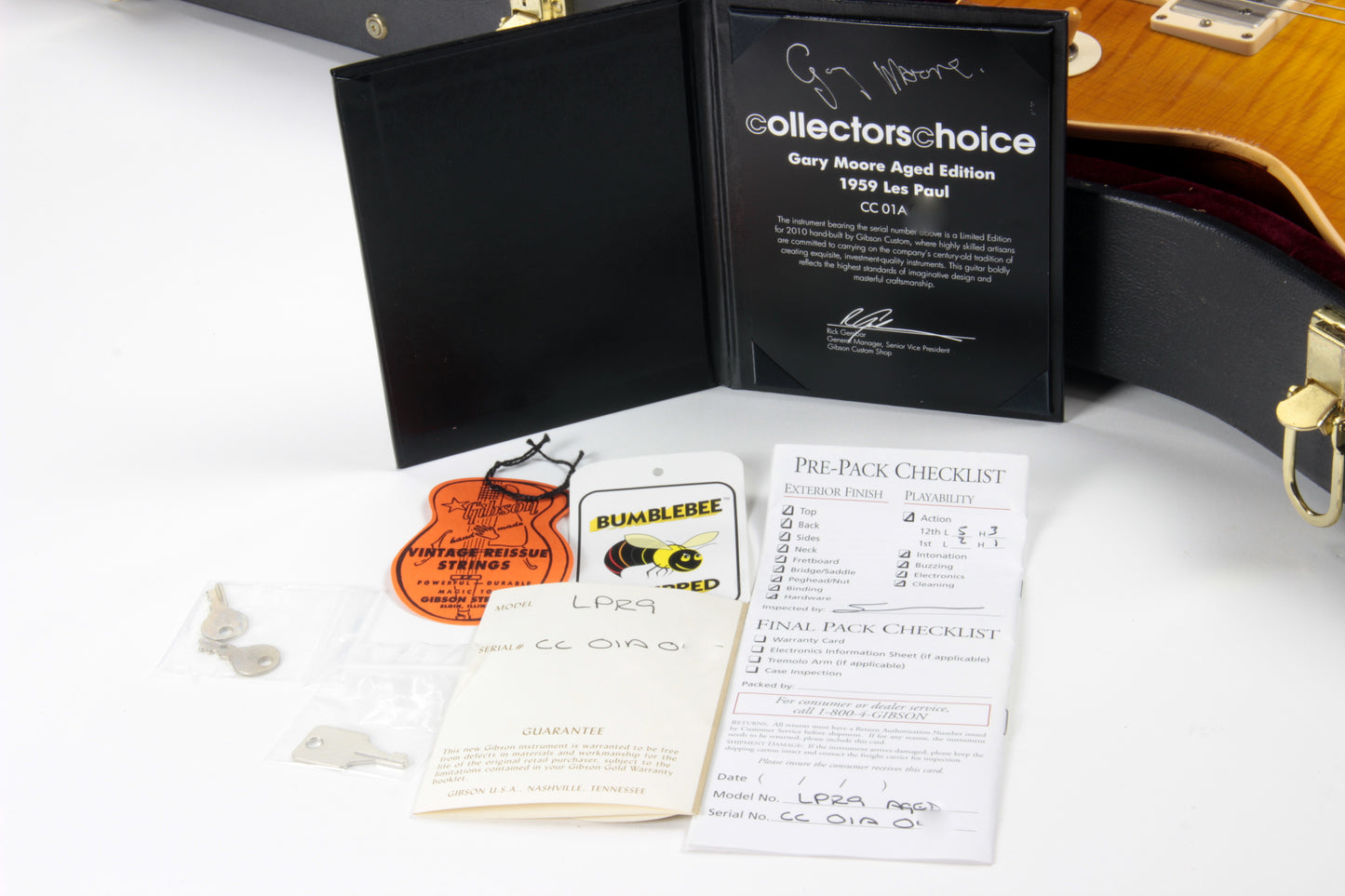 1959 Gibson GARY MOORE Les Paul Collectors Choice CC #1 MURPHY AGED SIGNED Melvyn Franks CC1 A Reissue