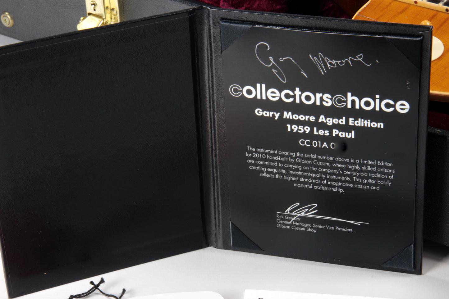 1959 Gibson GARY MOORE Les Paul Collectors Choice CC #1 MURPHY AGED SIGNED Melvyn Franks CC1 A Reissue