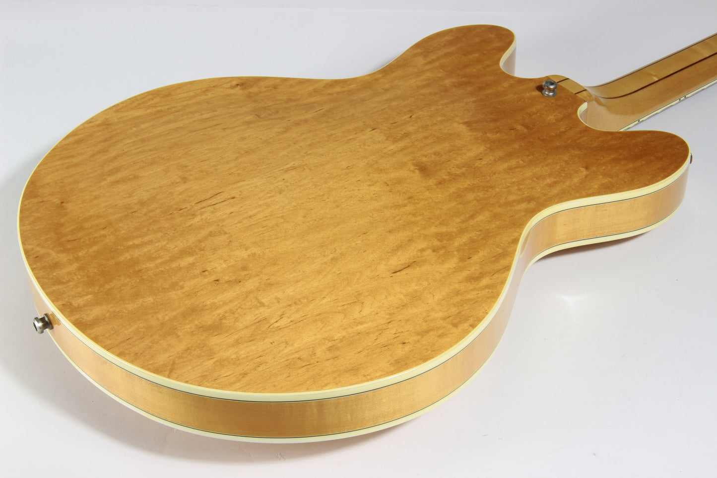 1985 Epiphone Japan Sheraton Matsumoku MIJ - Factory Gibson Case, Birdseye Maple, Natural Finish, Stop Tail, pre-elitist
