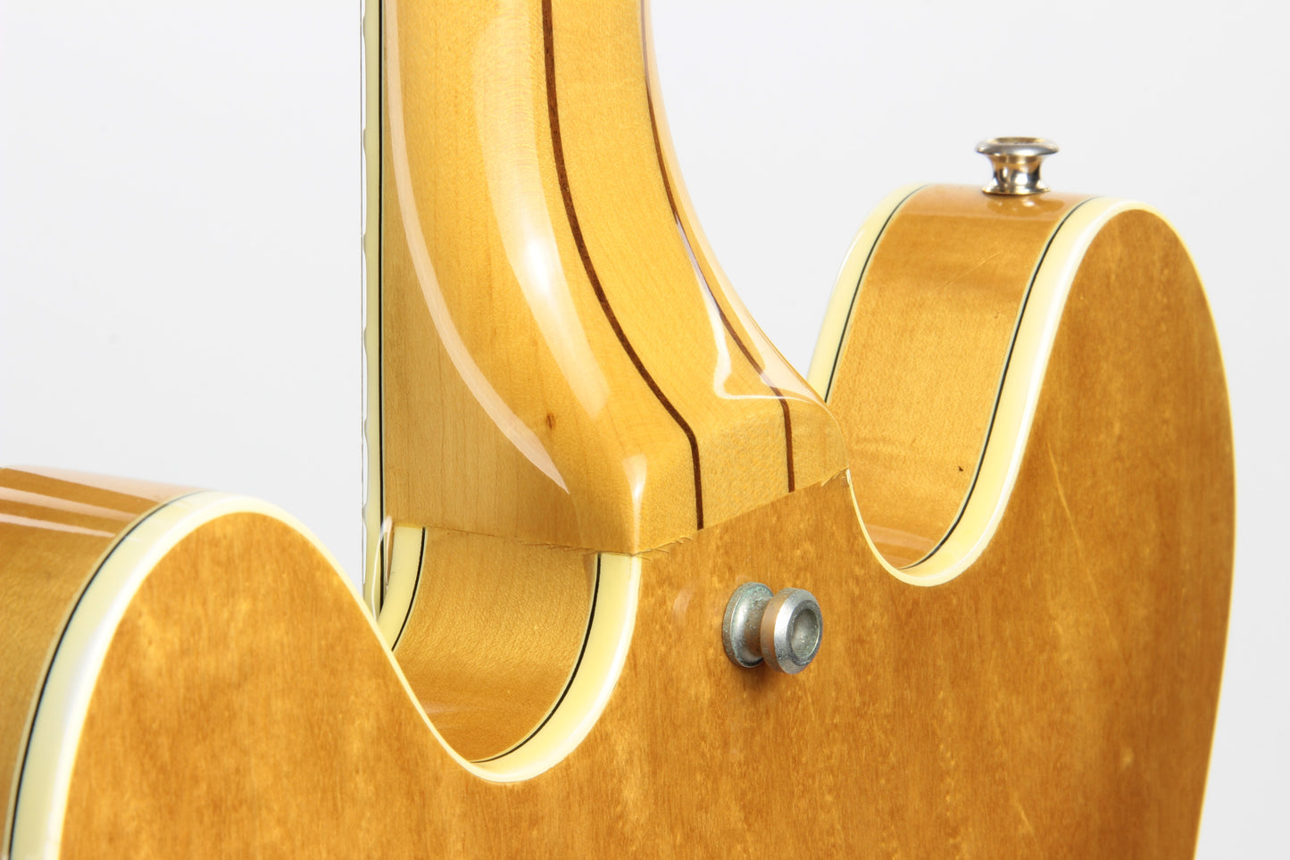 1985 Epiphone Japan Sheraton Matsumoku MIJ - Factory Gibson Case, Birdseye Maple, Natural Finish, Stop Tail, pre-elitist