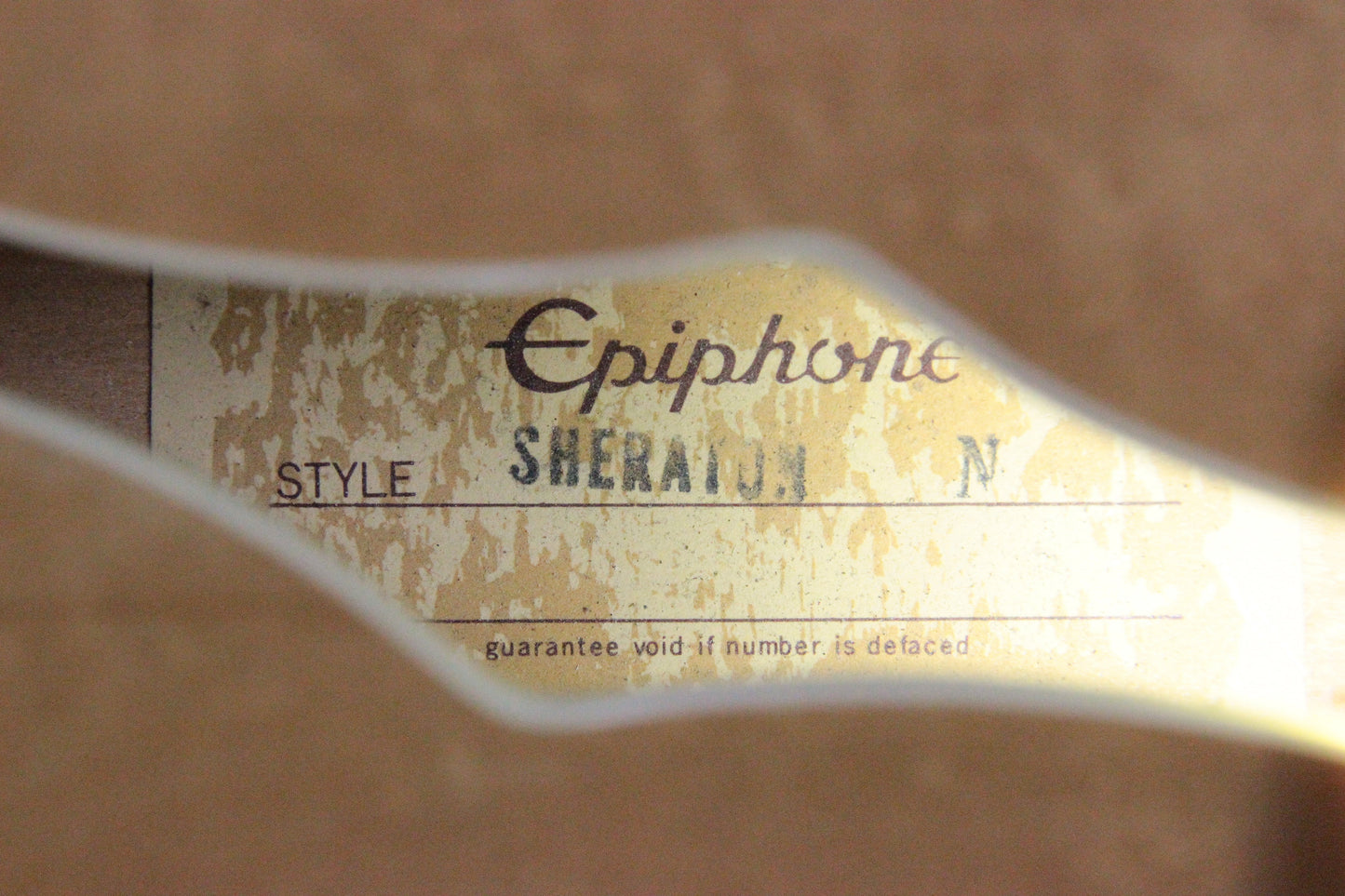 1985 Epiphone Japan Sheraton Matsumoku MIJ - Factory Gibson Case, Birdseye Maple, Natural Finish, Stop Tail, pre-elitist