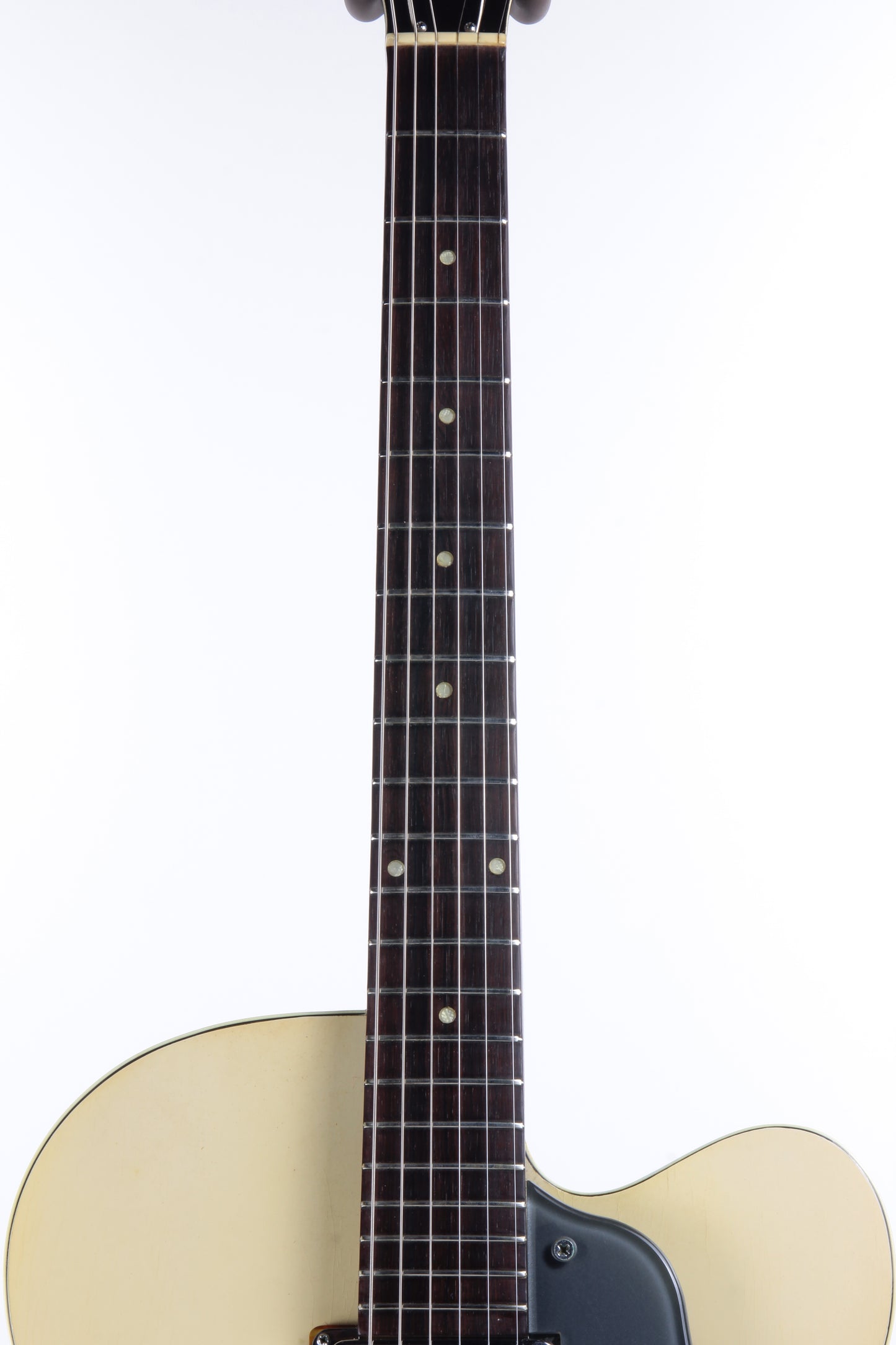 1957 Gretsch 6187 Corvette Rare Cutaway - Streamliner Lotus Ivory Gray Metallic, Dearmond, 1950's Clipper