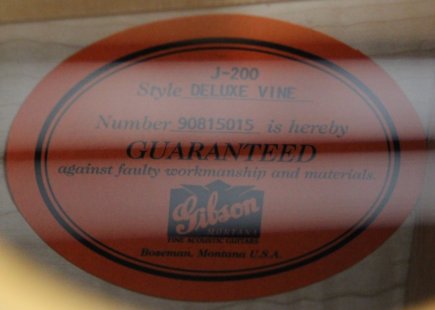 RARE 1995 Gibson Montana J-200 DELUXE VINE INLAY One-Off -- 3-Piece Back, Abalone/MOP Inlays, SJ-200 j200 sj200