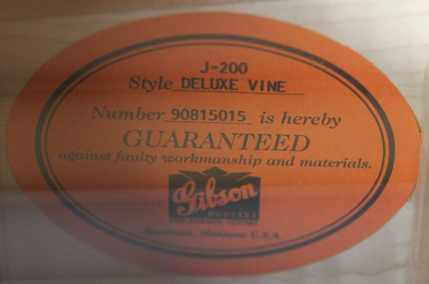 RARE 1995 Gibson Montana J-200 DELUXE VINE INLAY One-Off -- 3-Piece Back, Abalone/MOP Inlays, SJ-200 j200 sj200