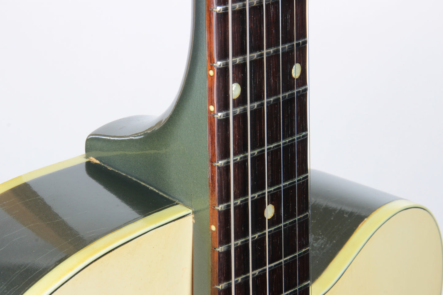 1957 Gretsch 6187 Corvette Rare Cutaway - Streamliner Lotus Ivory Gray Metallic, Dearmond, 1950's Clipper