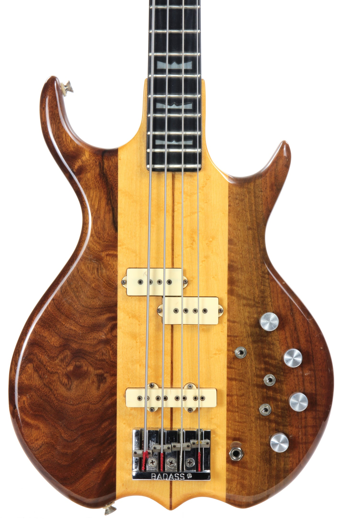 1981 Kramer DMZ 6000B Aluminum Neck Bass - Dimarzio Pickups, Figured Walnut, Maple, Deluxe!