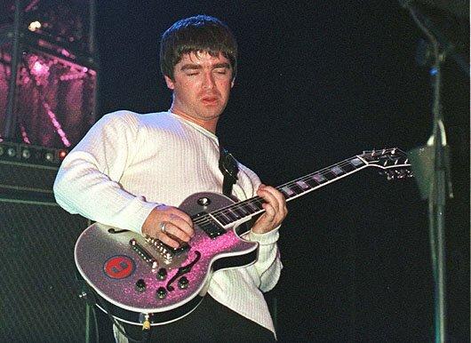 1997 Gibson Custom Shop Les Paul ES Florentine RED SPARKLE Hollowbody -- Noel Gallagher Oasis