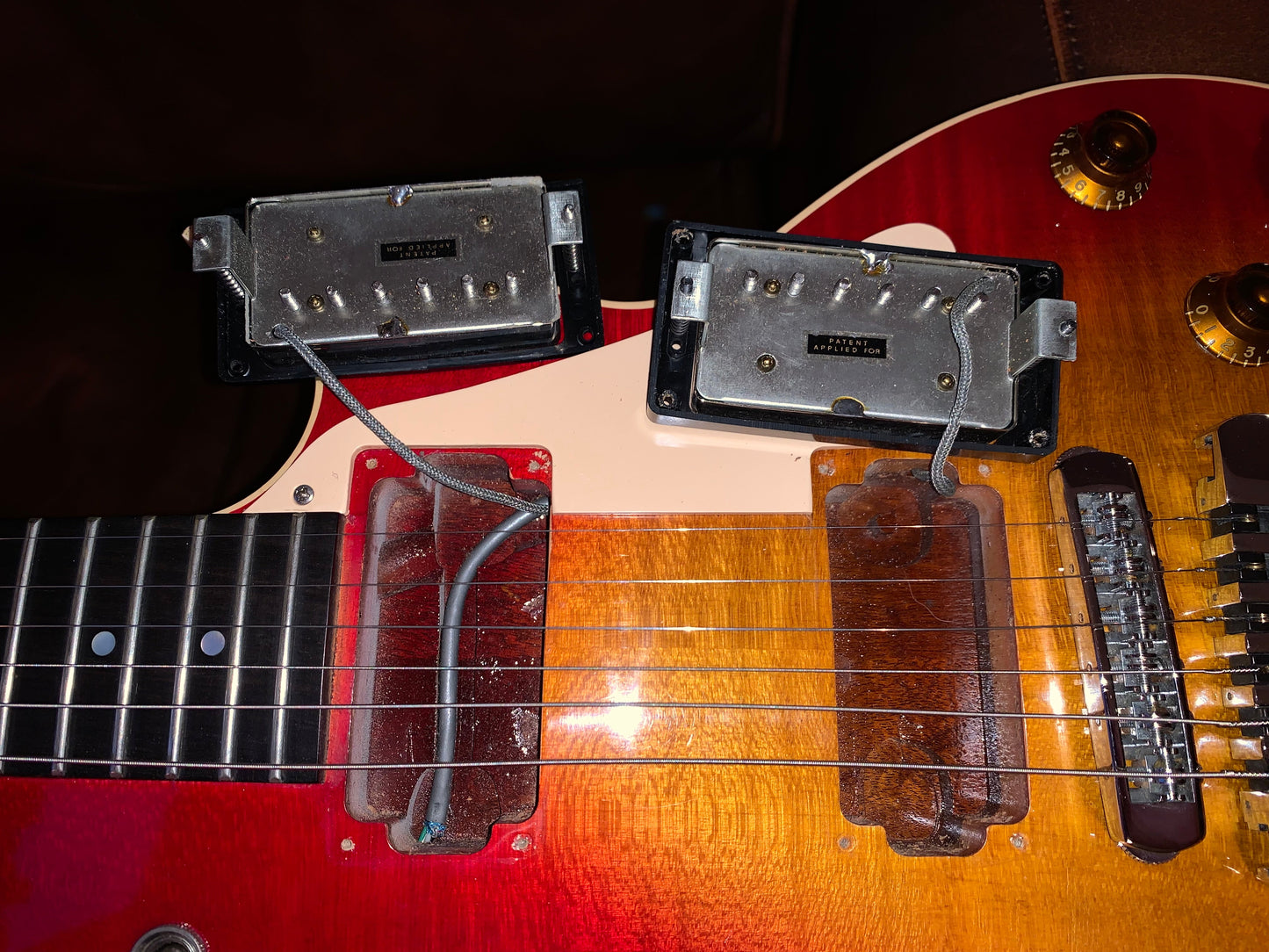 1989 Heritage H-140 CM ACB Gibson '57 Classic Les Paul Pickups - Antique Cherry Sunburst, Curly Maple