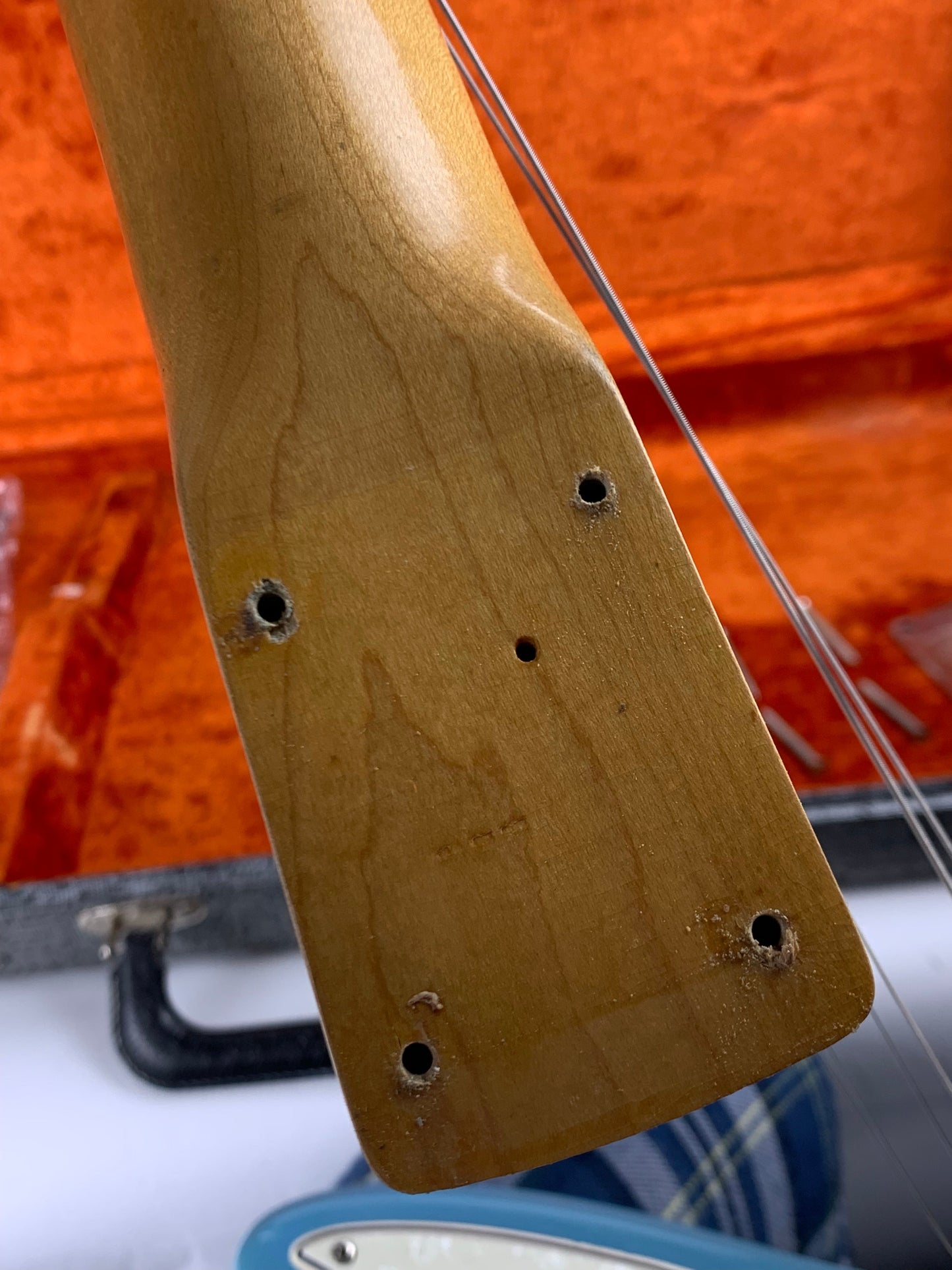1965 Fender Mustang DAPHNE BLUE w/ Original Case - Kurt Cobain-type, L-Series, Small Headstock!