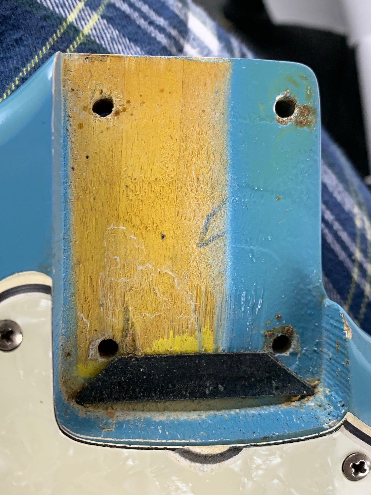 1965 Fender Mustang DAPHNE BLUE w/ Original Case - Kurt Cobain-type, L-Series, Small Headstock!