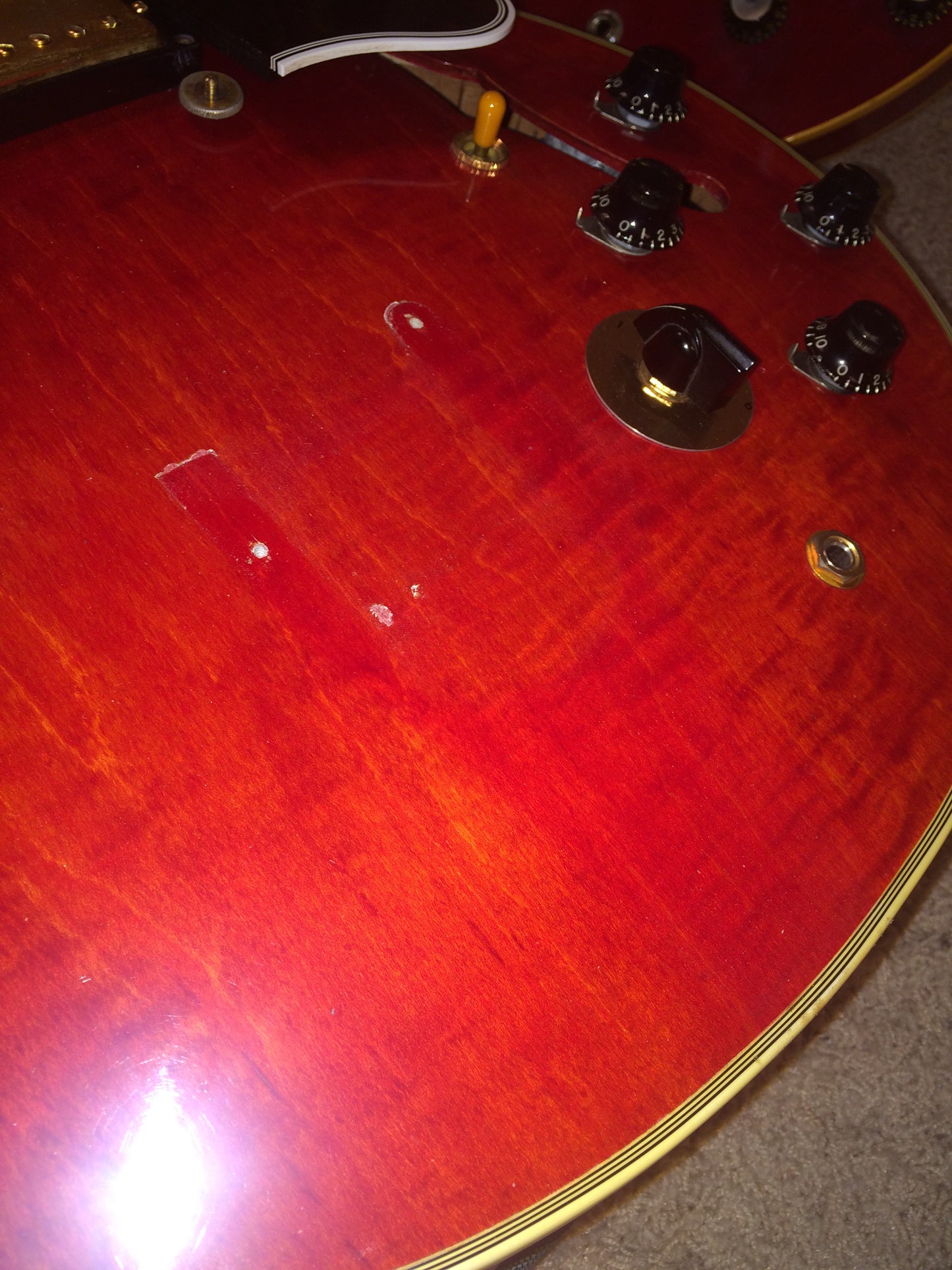 1960 Gibson ES-355 TDSV! CLEAN, PAF's, Watermelon Cherry w/ FLAME! Bigsby