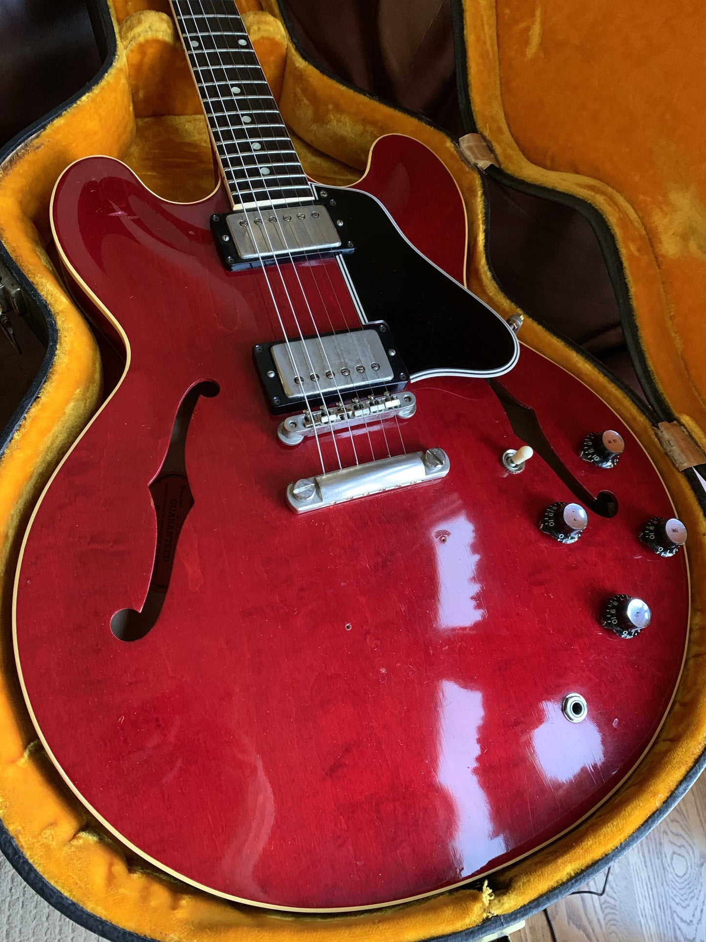 1961 Gibson ES-335 TDC Cherry Red w/ Original Case - 2 PAF's, Stop Tailpiece, Bigsby, Clean Dot Neck!