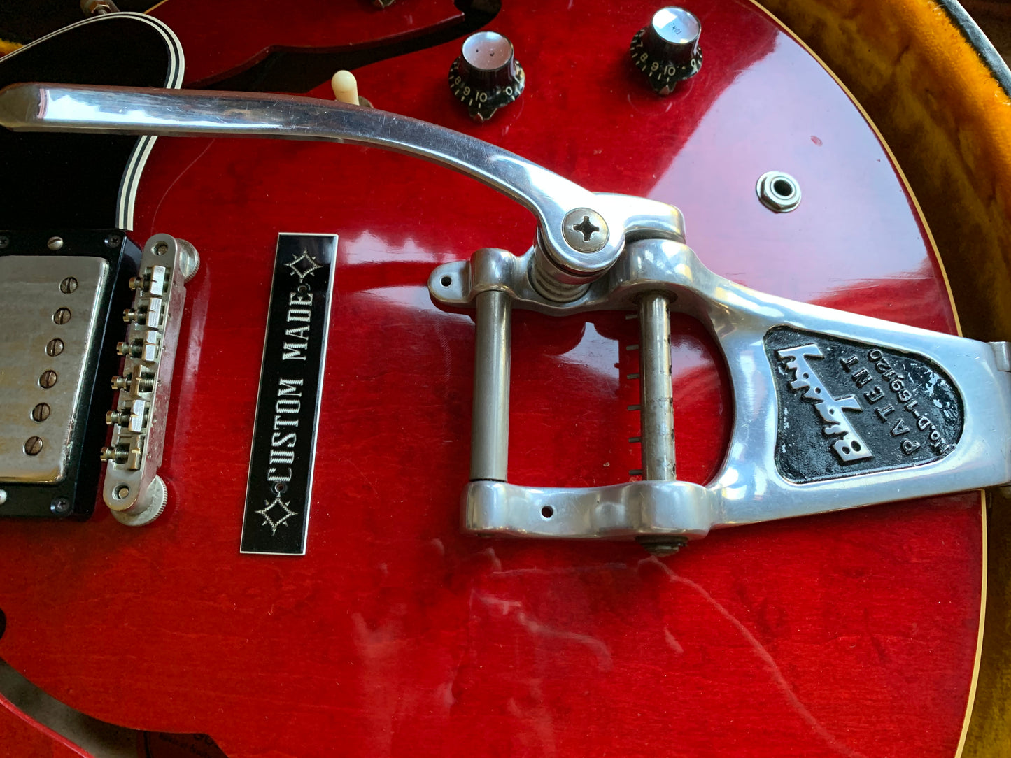 1961 Gibson ES-335 TDC Cherry Red w/ Original Case - 2 PAF's, Stop Tailpiece, Bigsby, Clean Dot Neck!